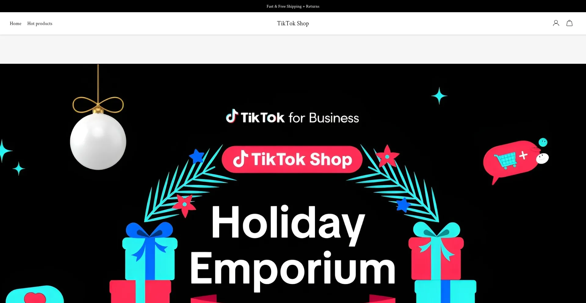 Website screenshot of Trendytokshelf.com
