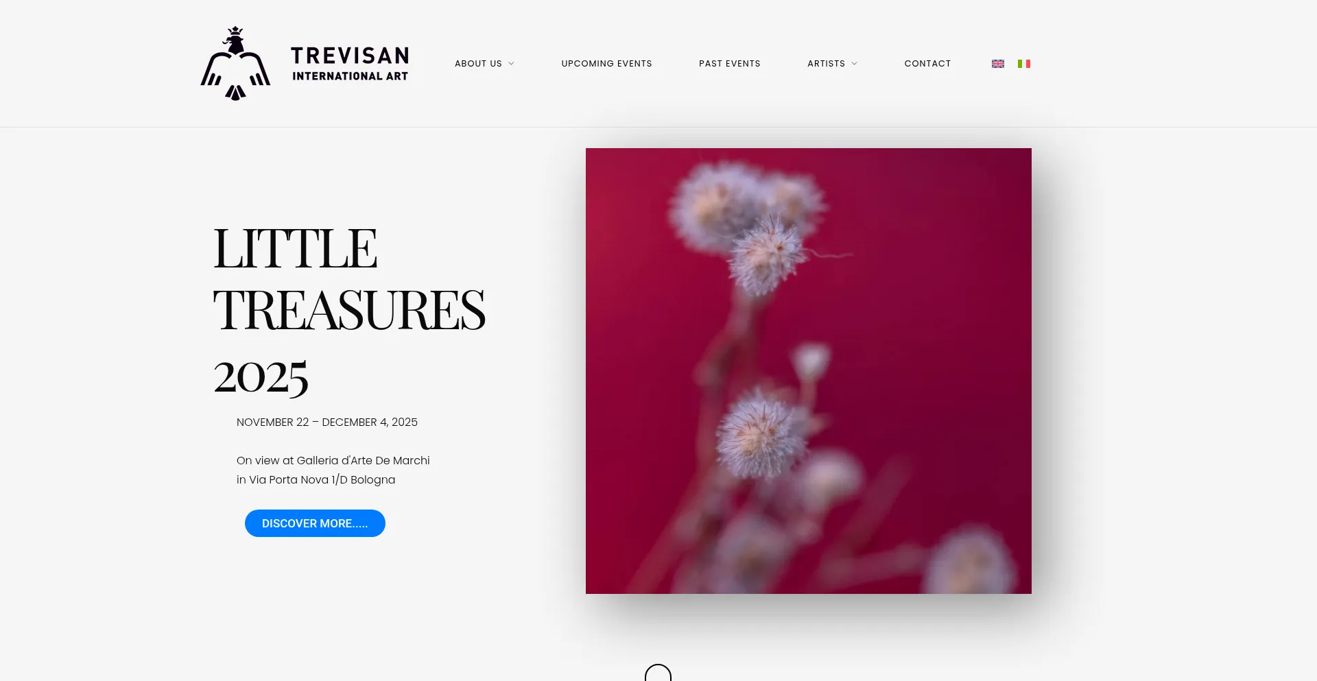 Website screenshot of Trevisan-international-art.com