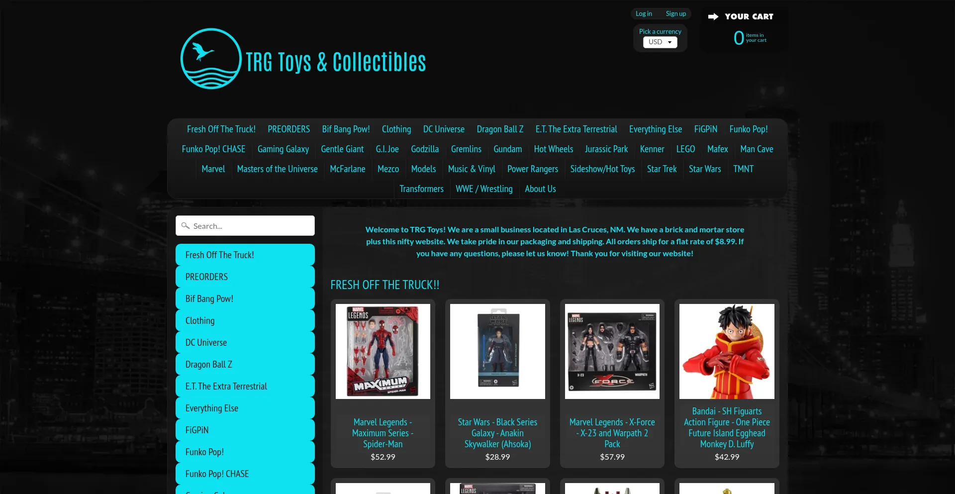 Website screenshot of Trgtoys.com