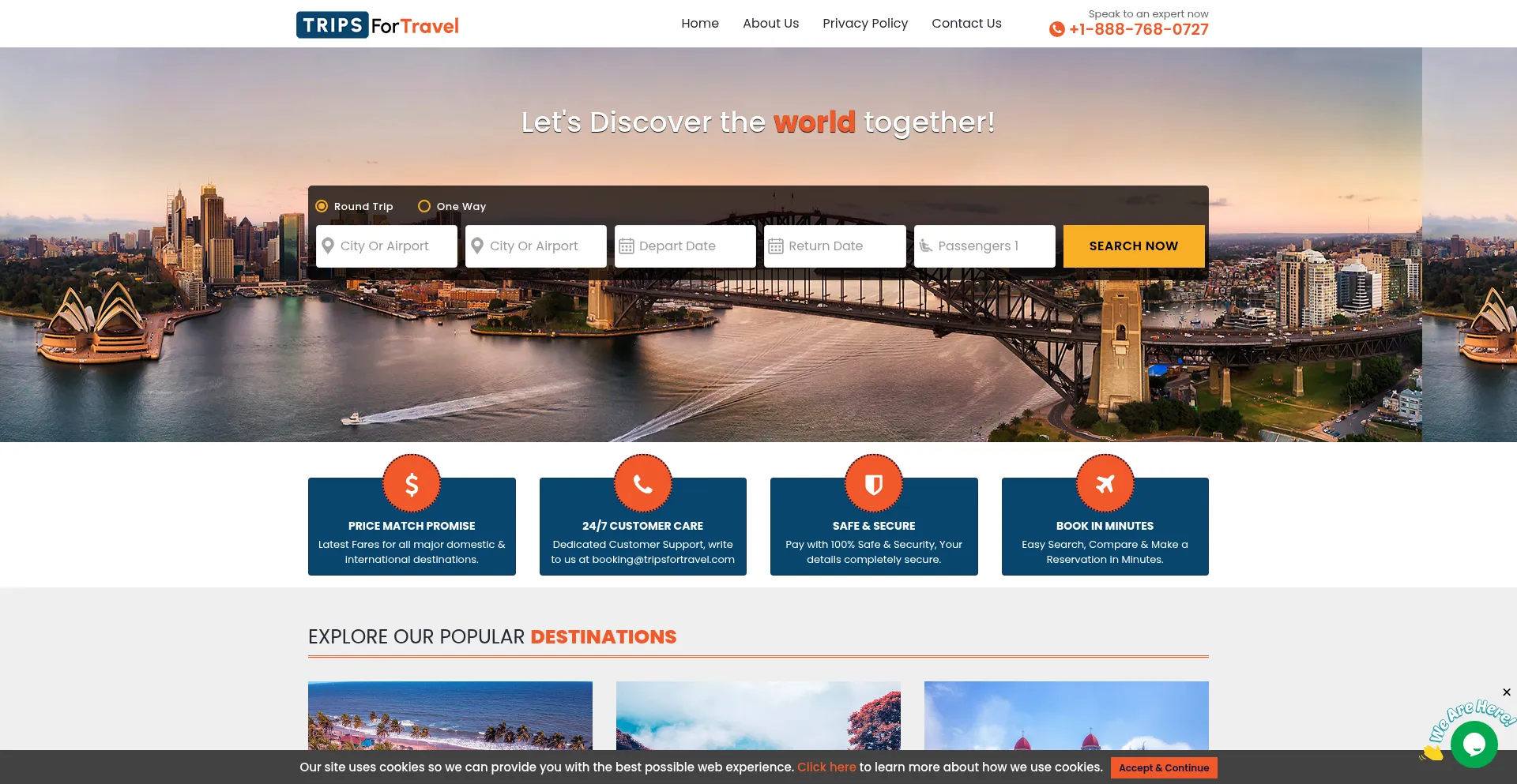 ¿És Seguro y Confiable Tripsfortravel.com?