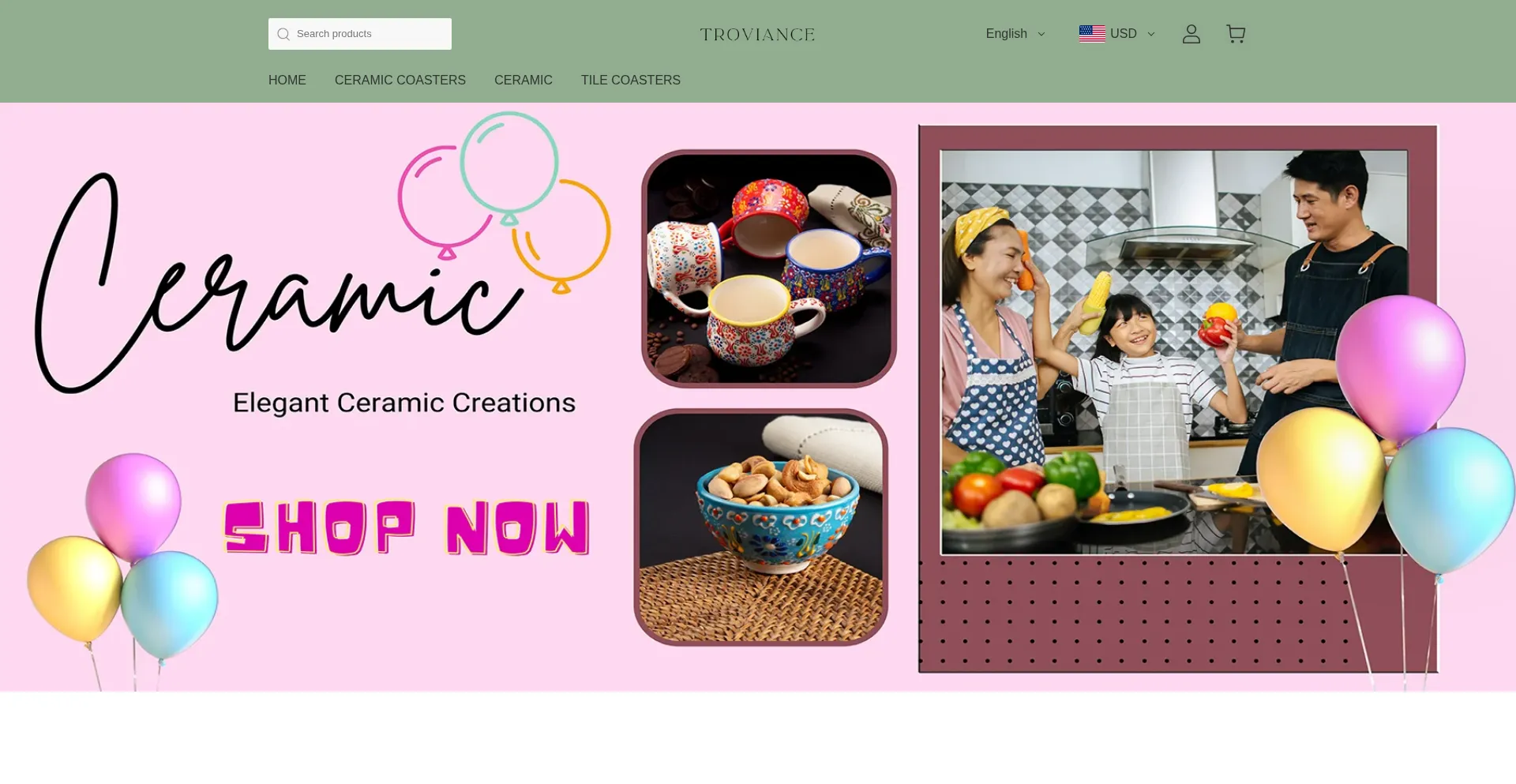 Website screenshot of Troviance.com