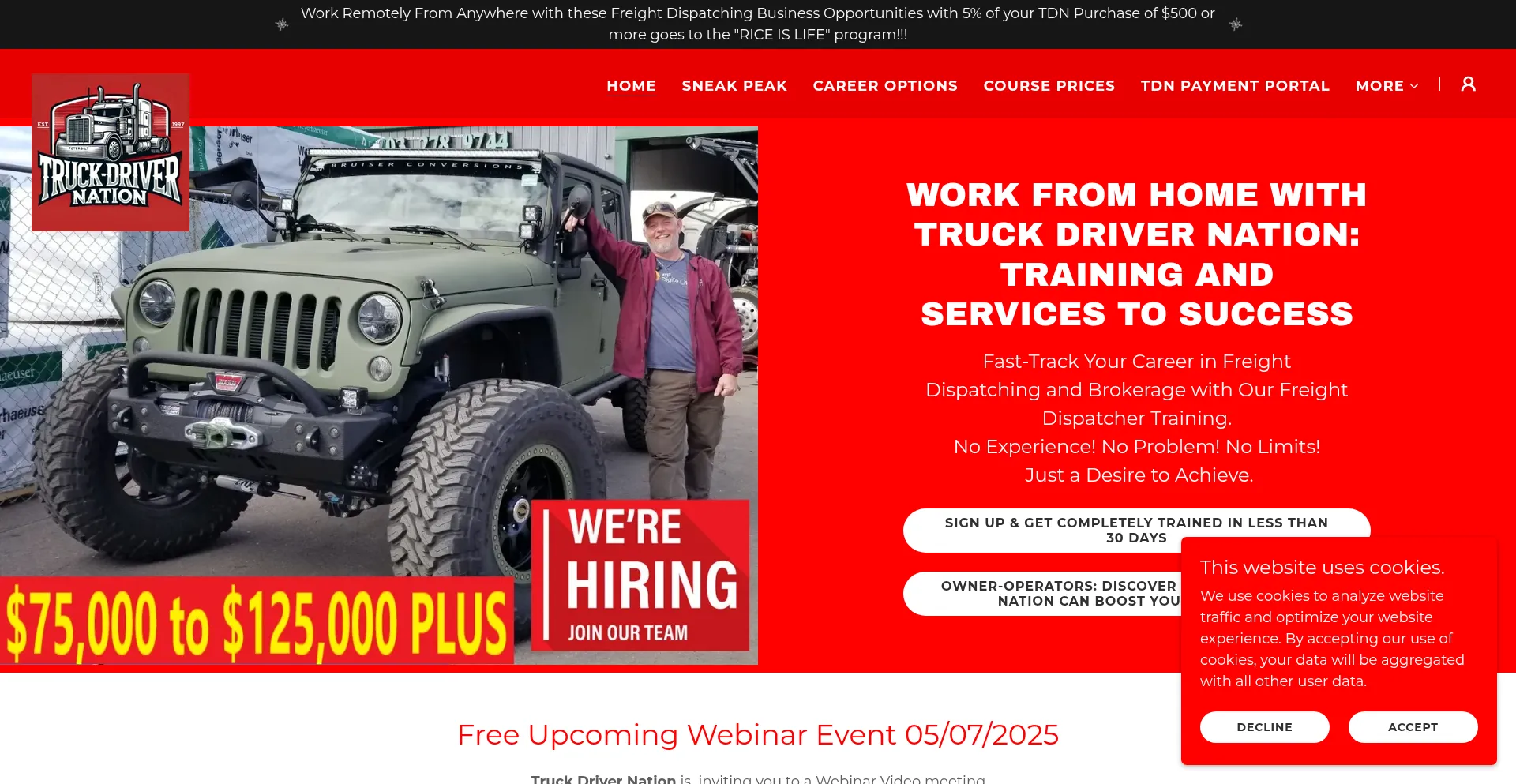 ¿És Seguro y Confiable Truckdrivernation.com?