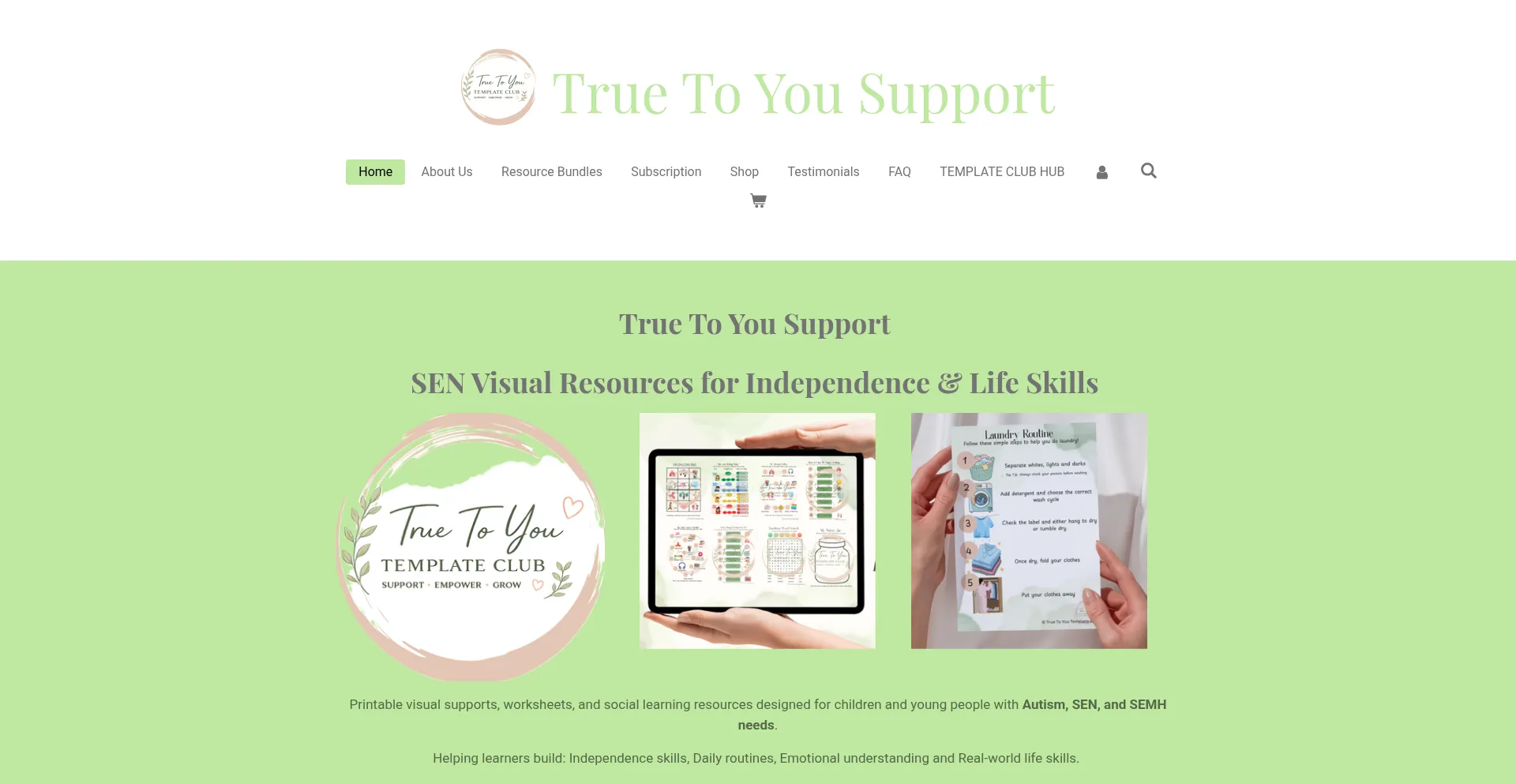 Truetoyousupport.co.uk