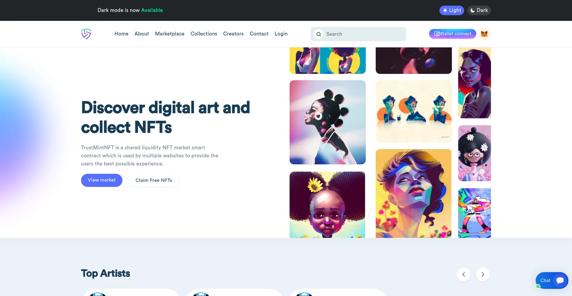 Trustmintnft.com Screenshot