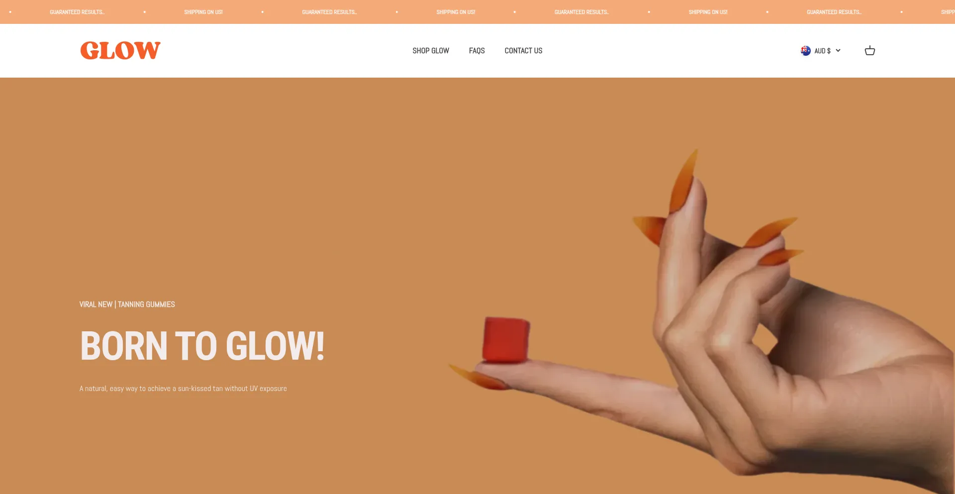 Tryglowgummies.com Screenshot