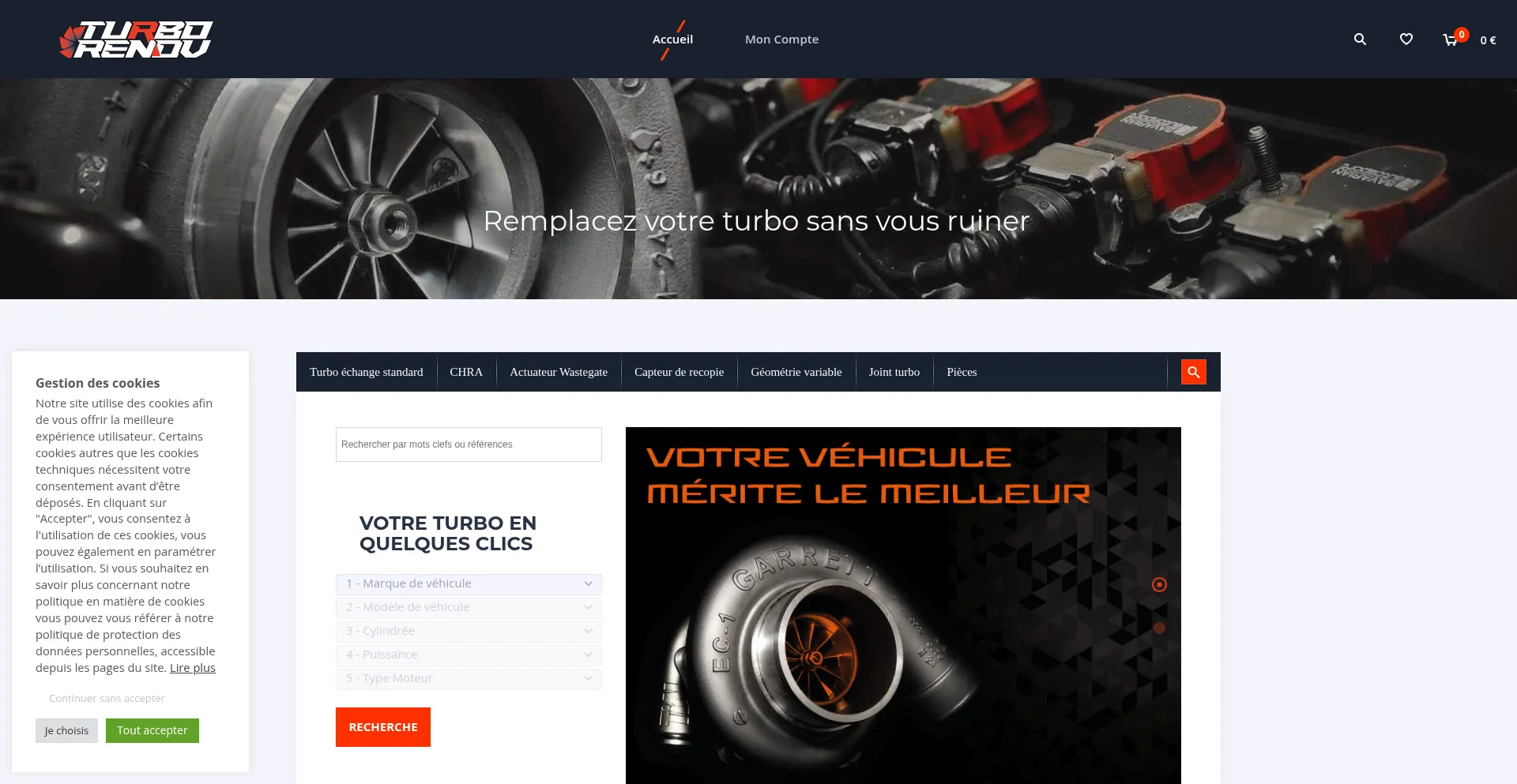 Website screenshot of Turborenov.com