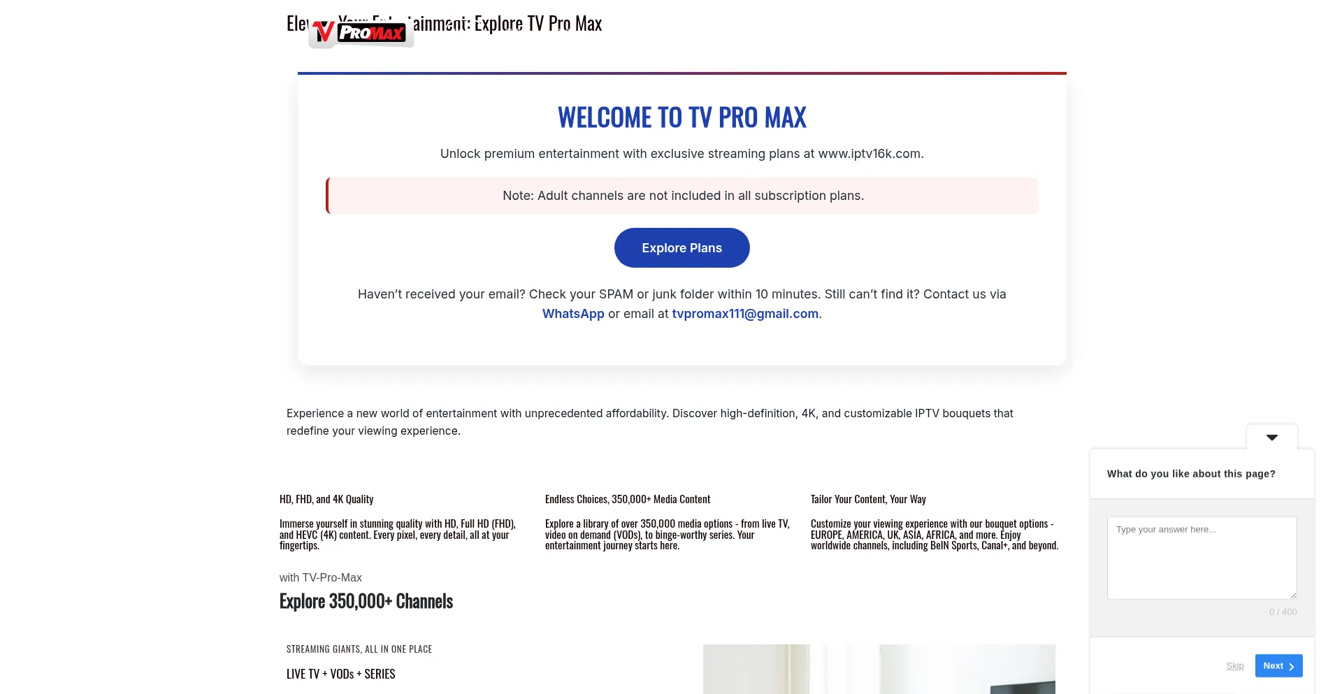 ¿És Seguro y Confiable Tv-pro-max.com?