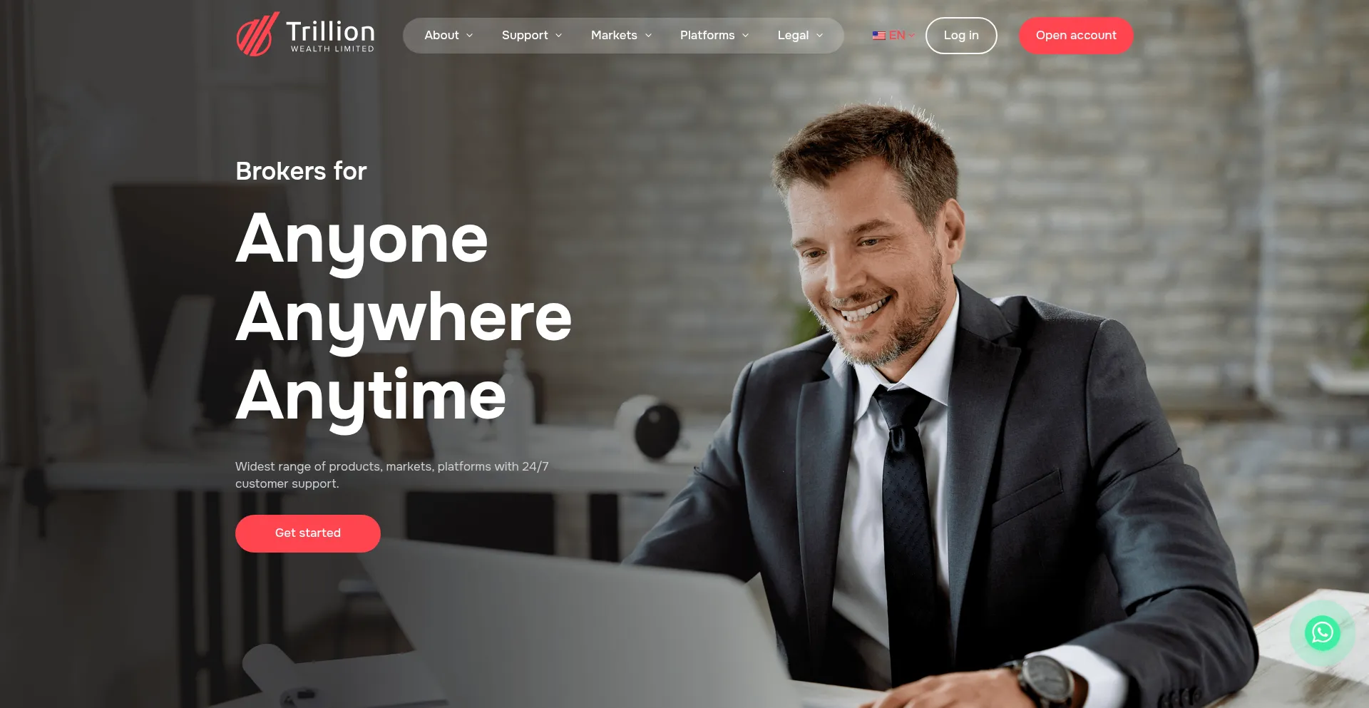 Website screenshot of Twealth.pro
