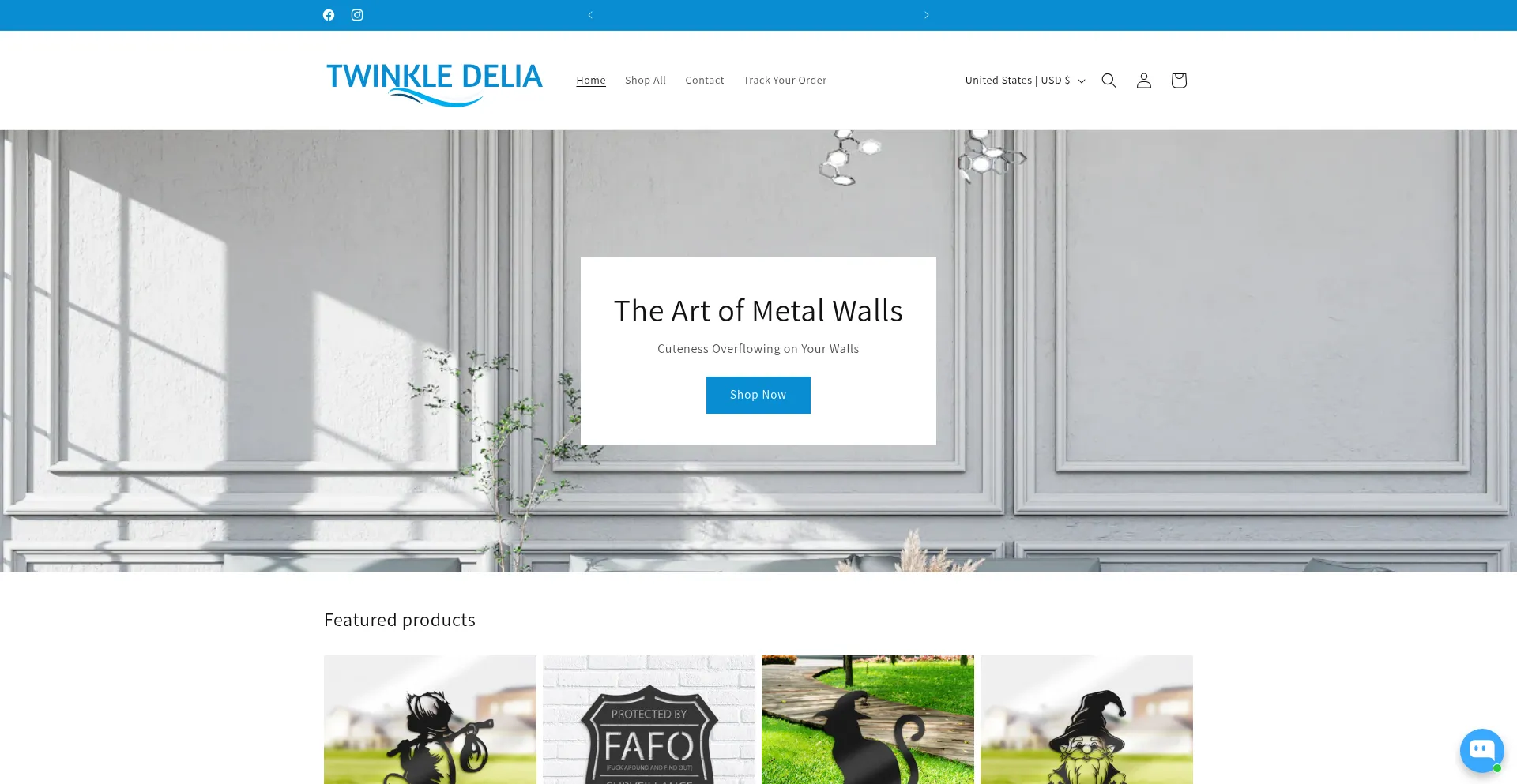 Website screenshot of Twinkledelia.com