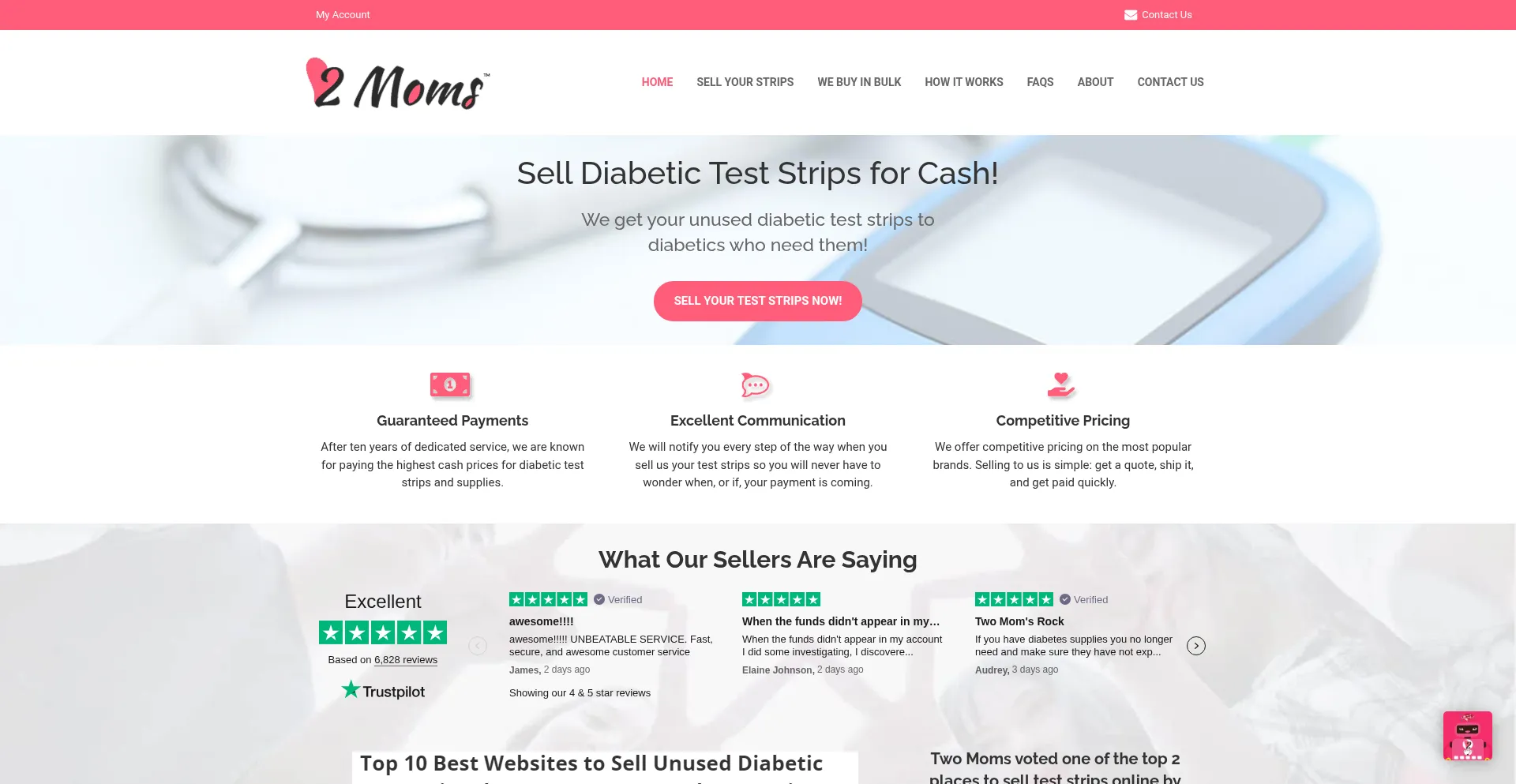 ¿És Seguro y Confiable Twomomsbuyteststrips.com?