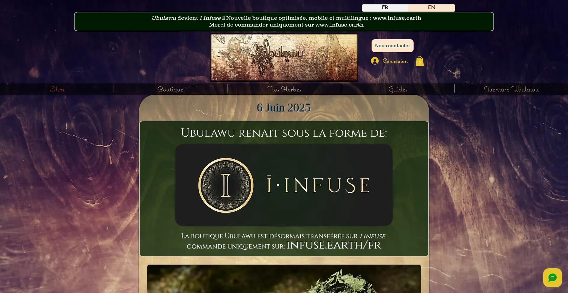 Website screenshot of Ubulawu.fr