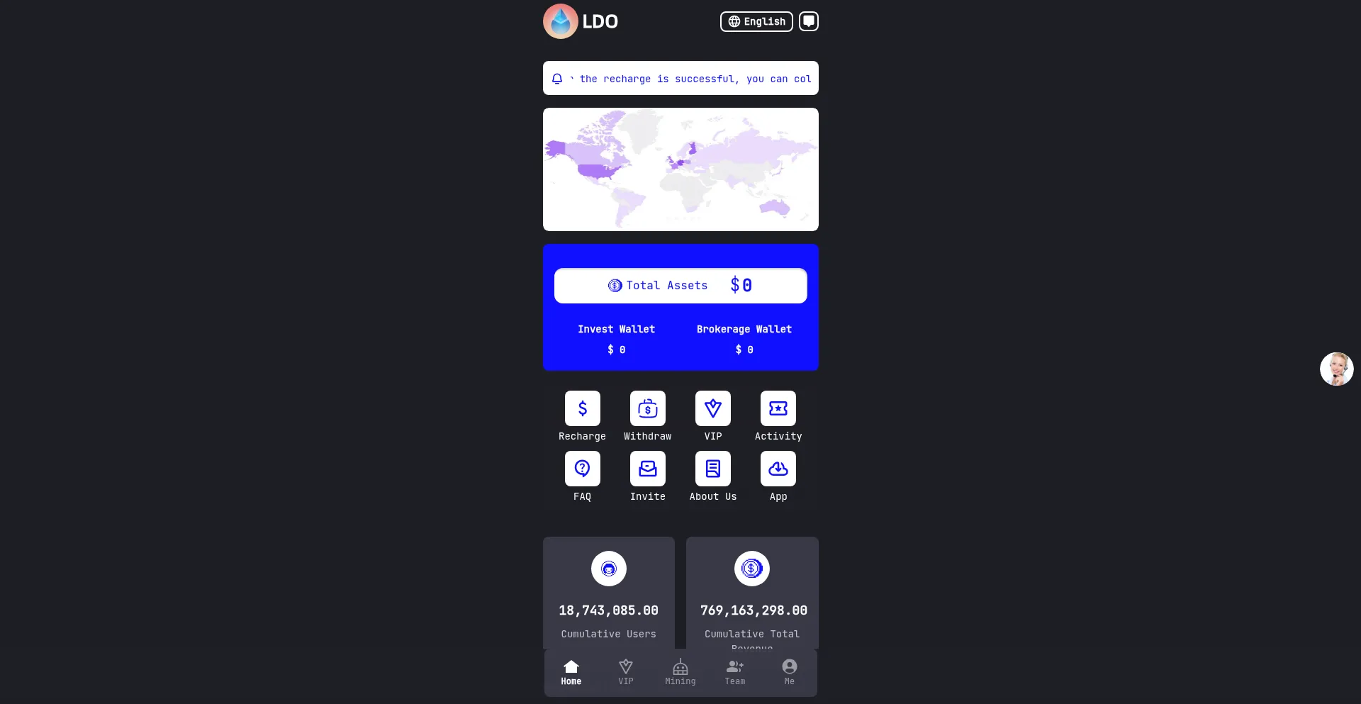 Website screenshot of Udoos.vip
