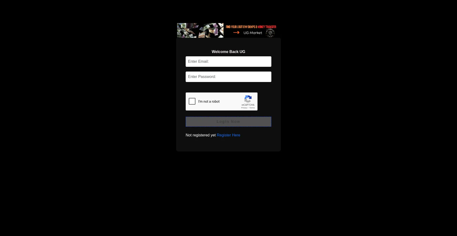 Website screenshot of Ugmarkets.ru