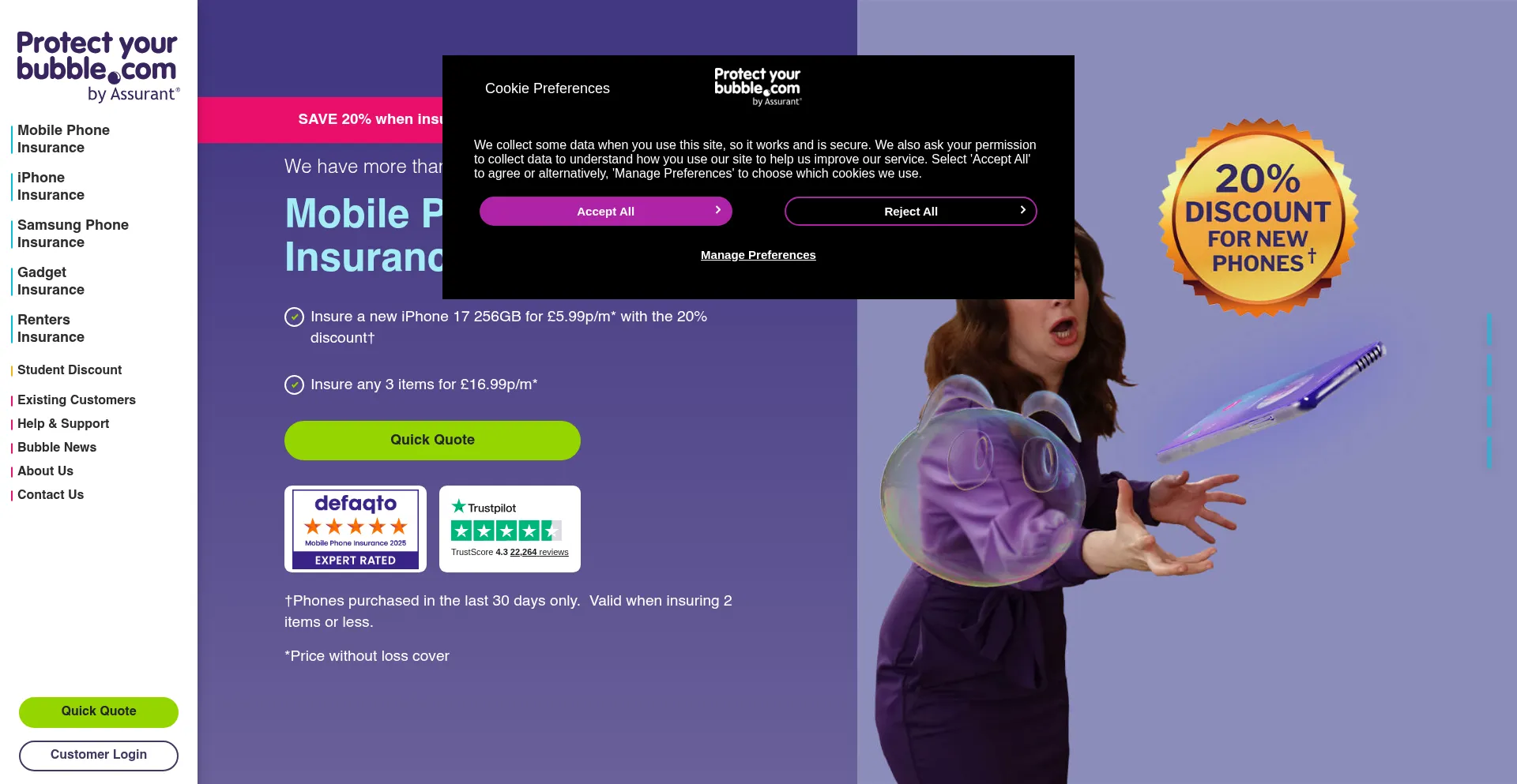 ¿És Seguro y Confiable Uk.protectyourbubble.com?