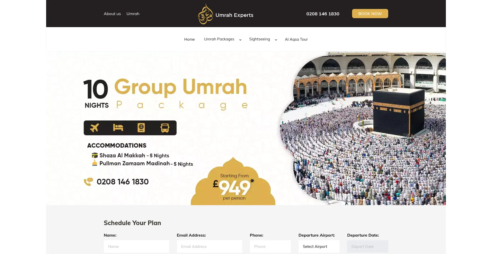 Umrahexperts.co.uk Screenshot