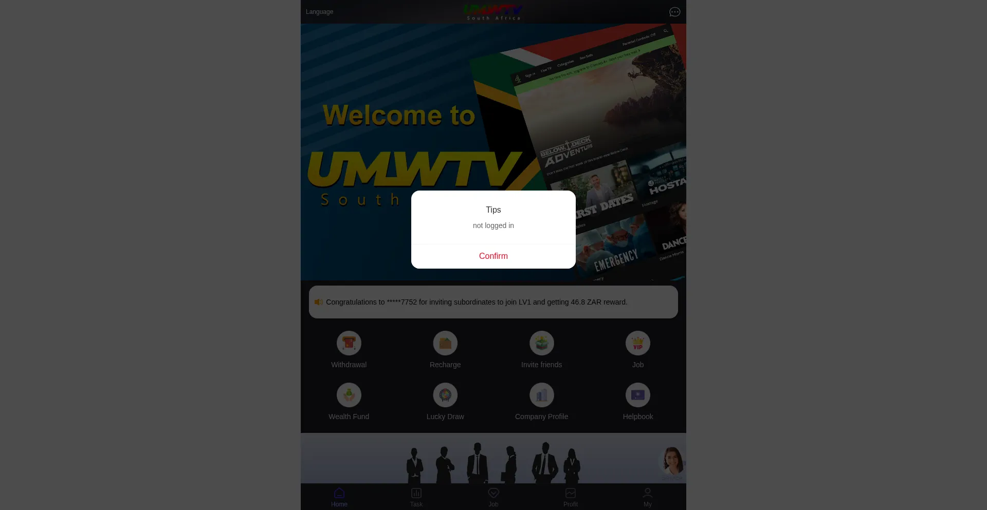 Website screenshot of Umwtv.net