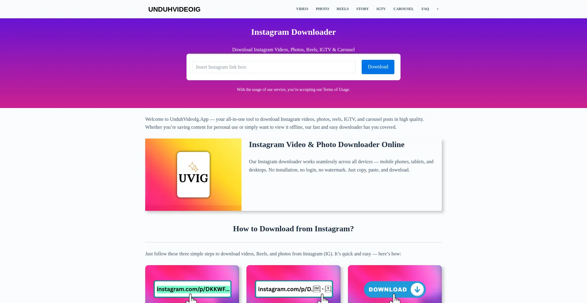 Unduhvideoig.app