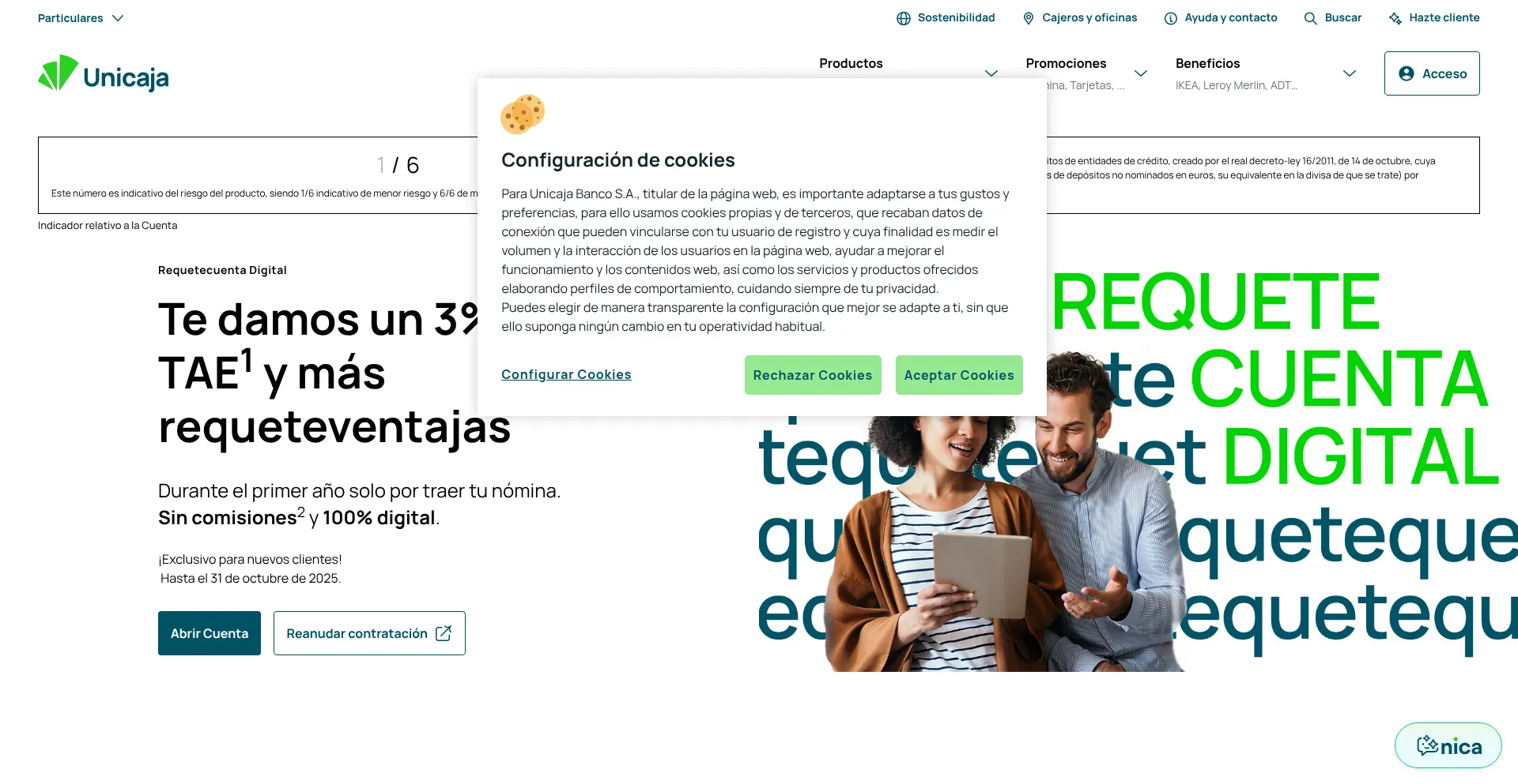 Unicajabanco.es Screenshot