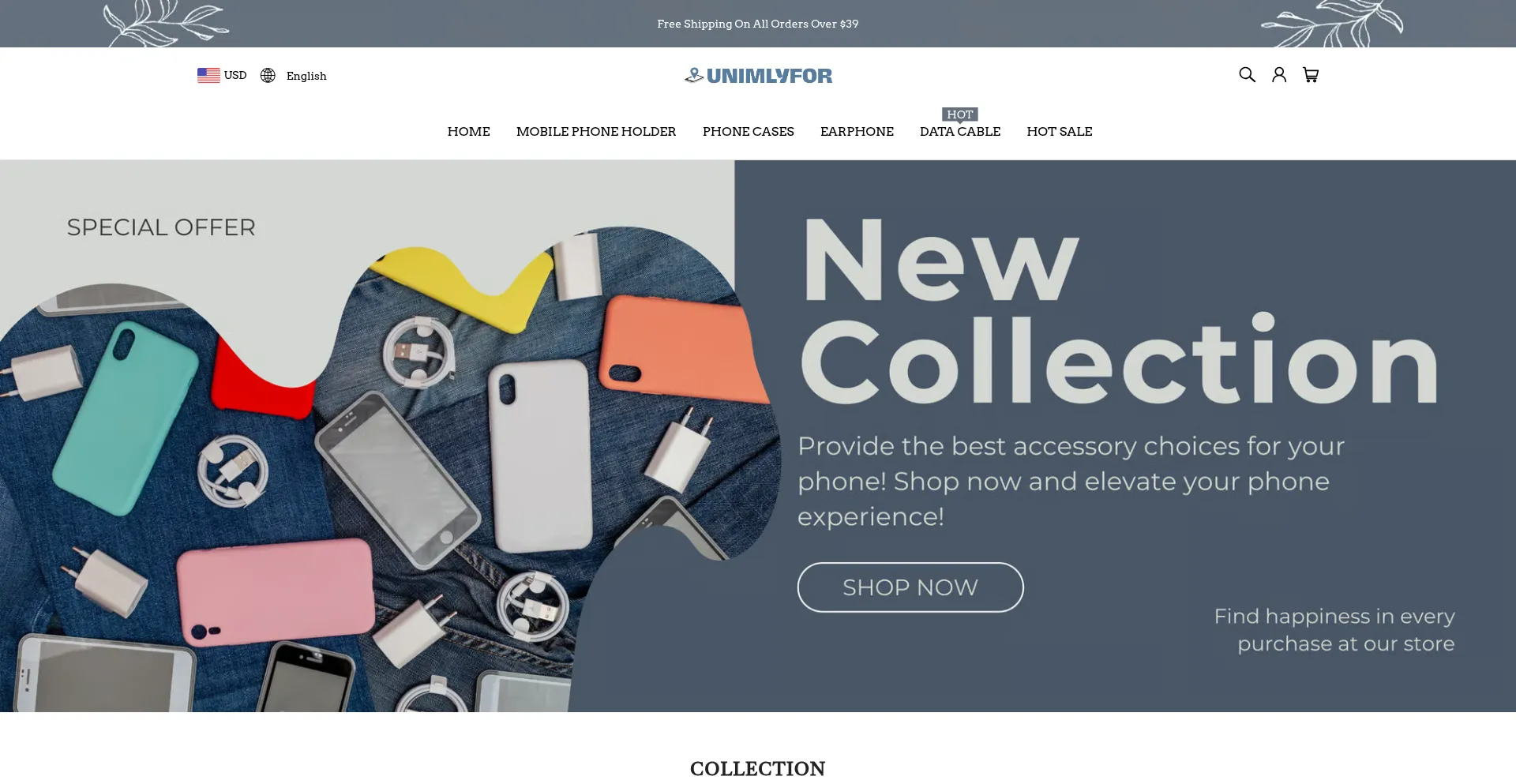 Website screenshot of Unimlyfor.com