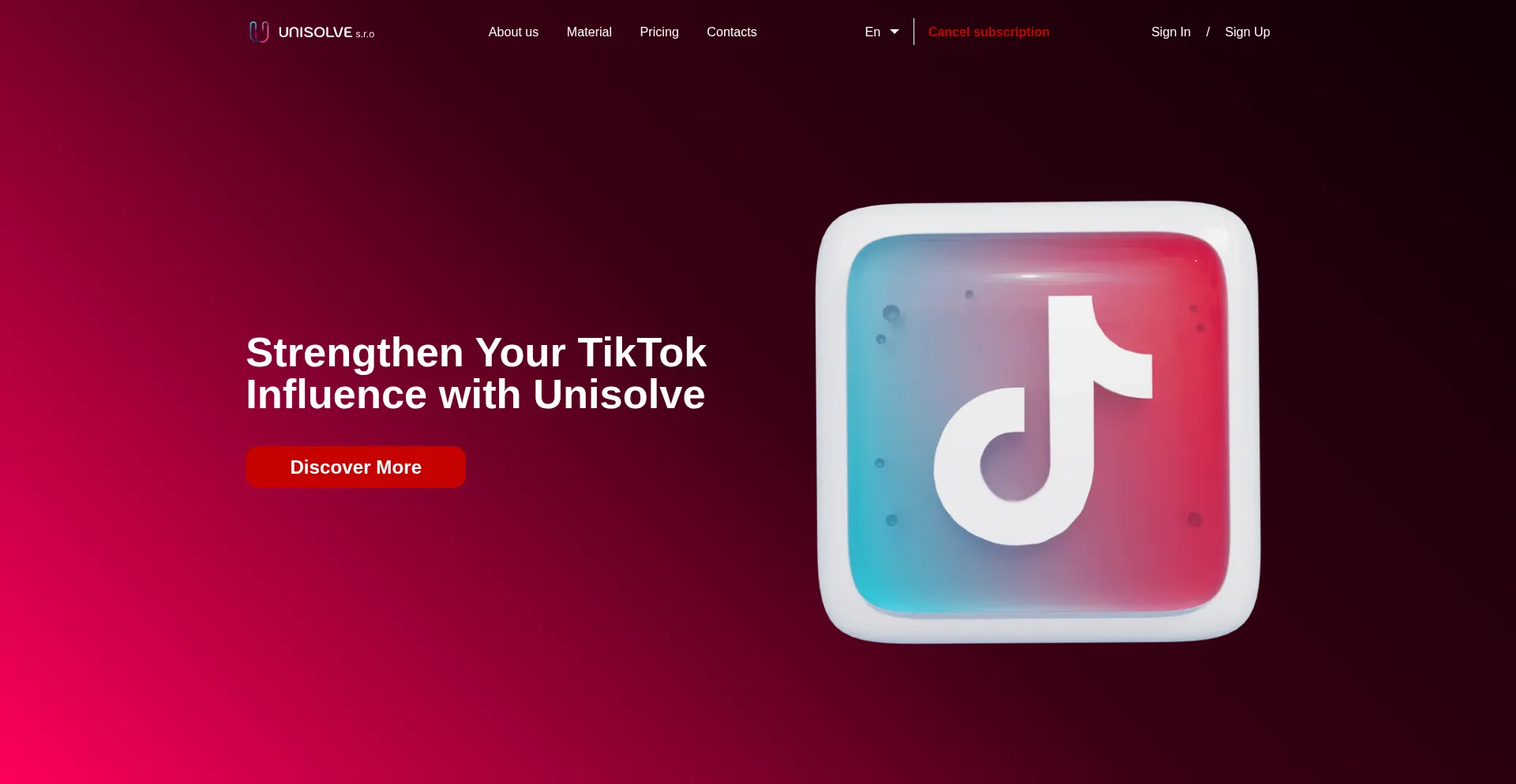 Website screenshot of Unisolveclear.top