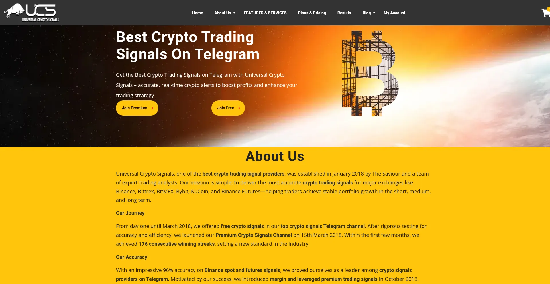 Universalcryptosignals.com Screenshot