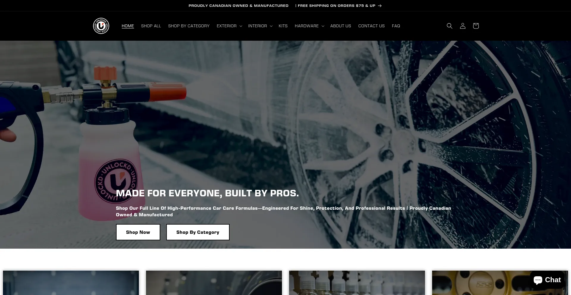 Website screenshot of Unlockd.pro