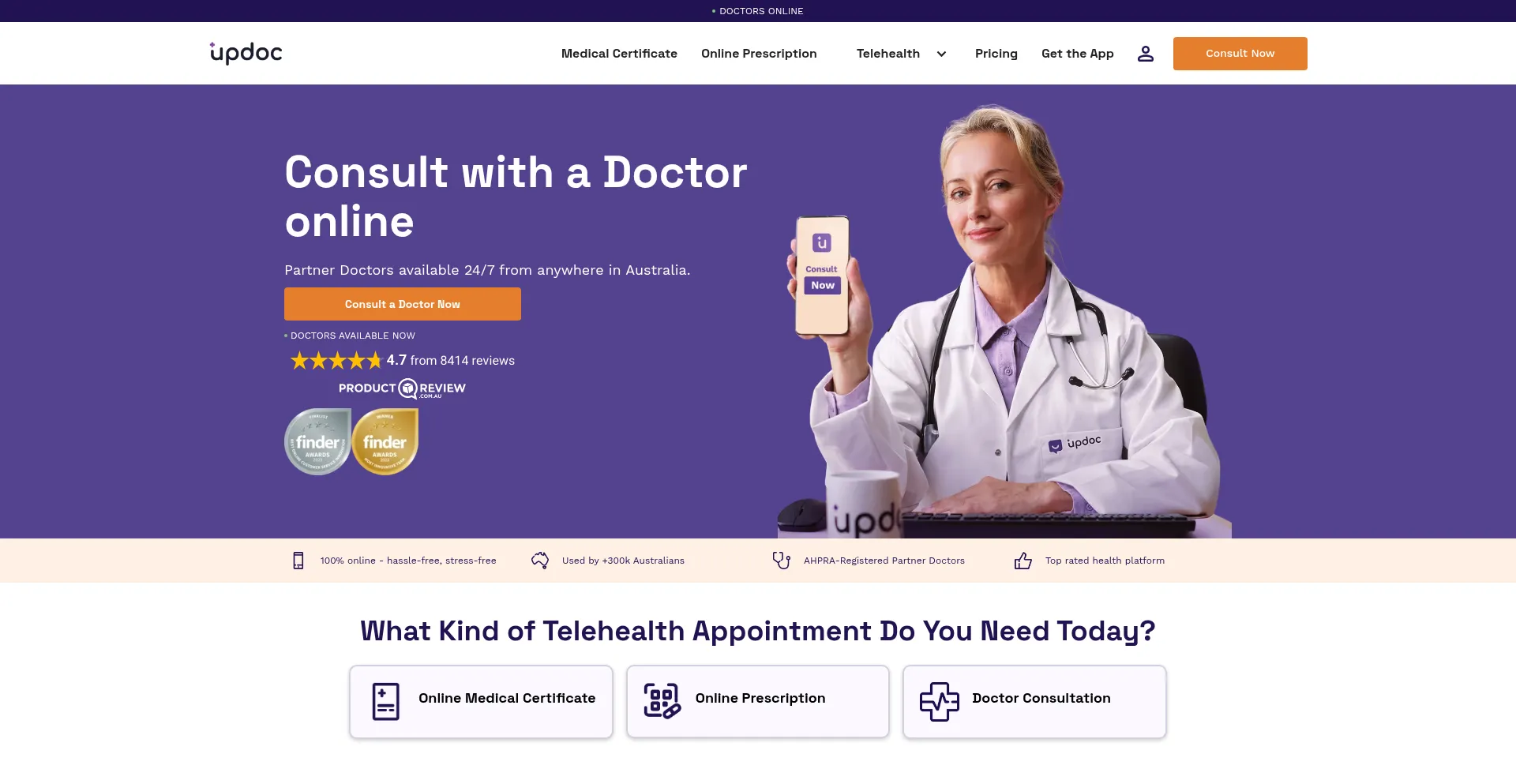 ¿És Seguro y Confiable Updoc.com.au?