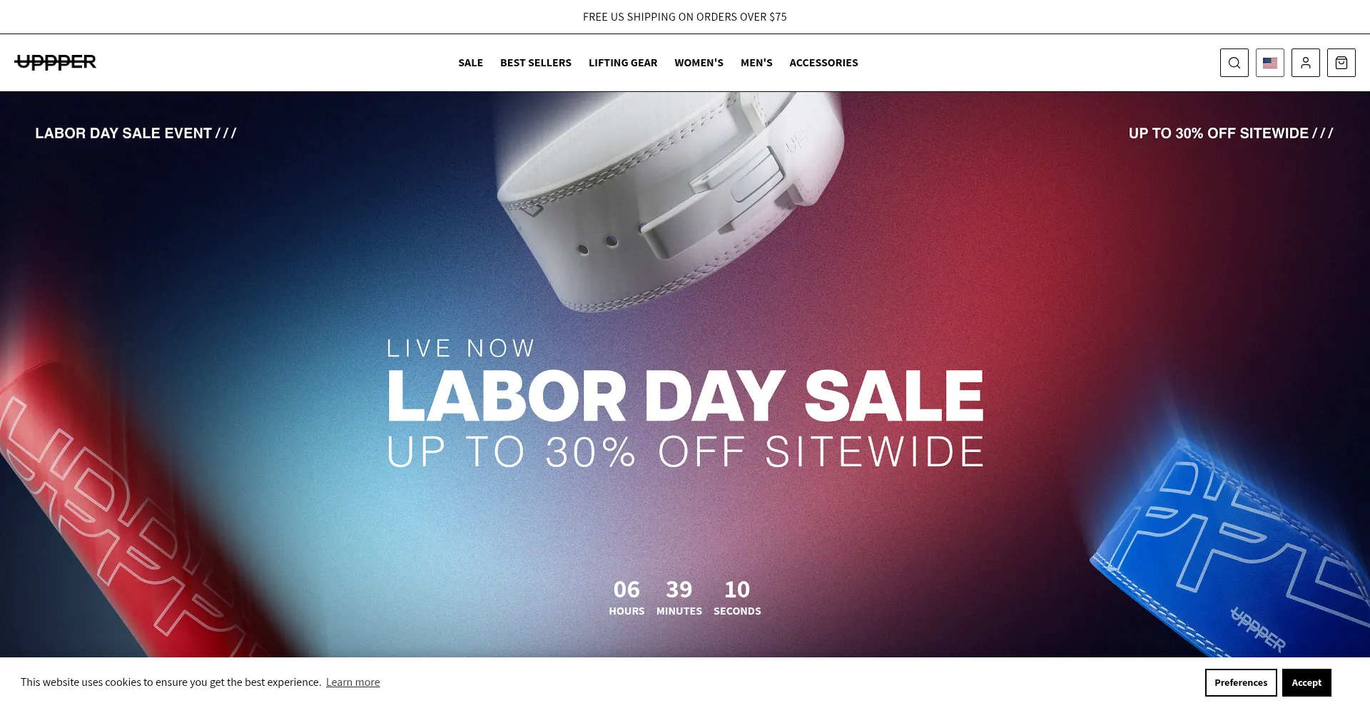 Website screenshot of Uppper.com