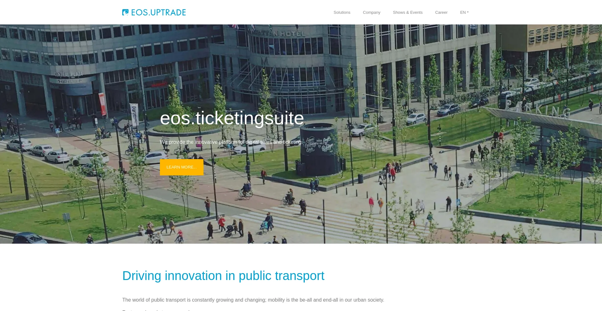 Website screenshot of Uptrade.de