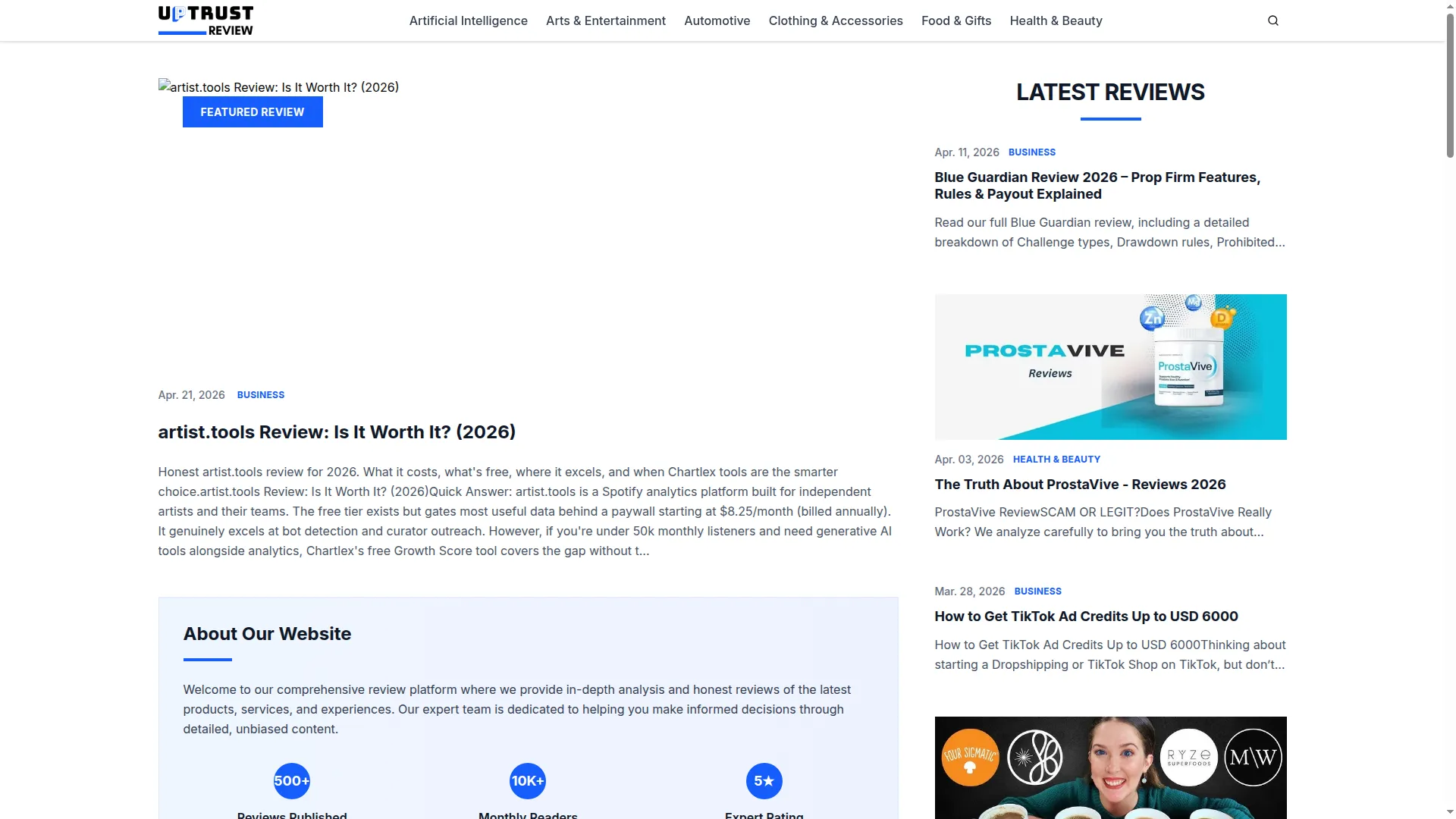 Uptrustreviews.com