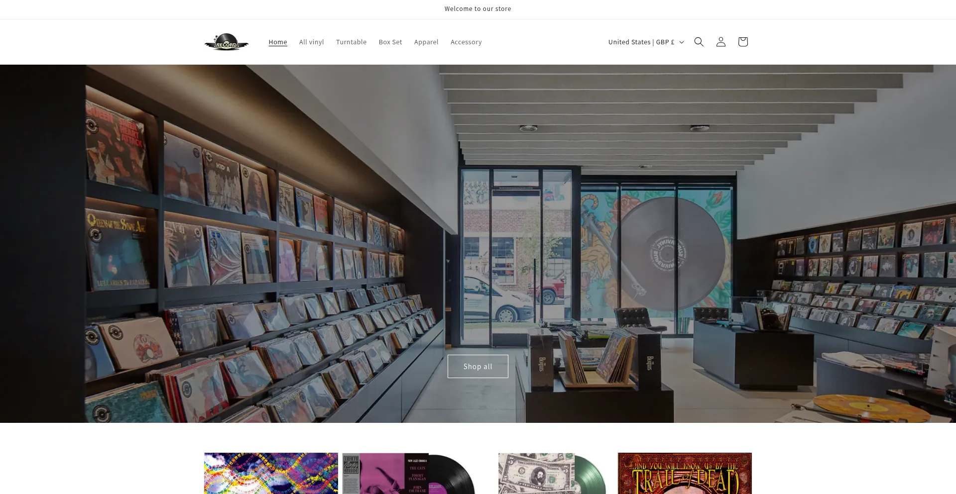 Upvinylrecords.com Screenshot