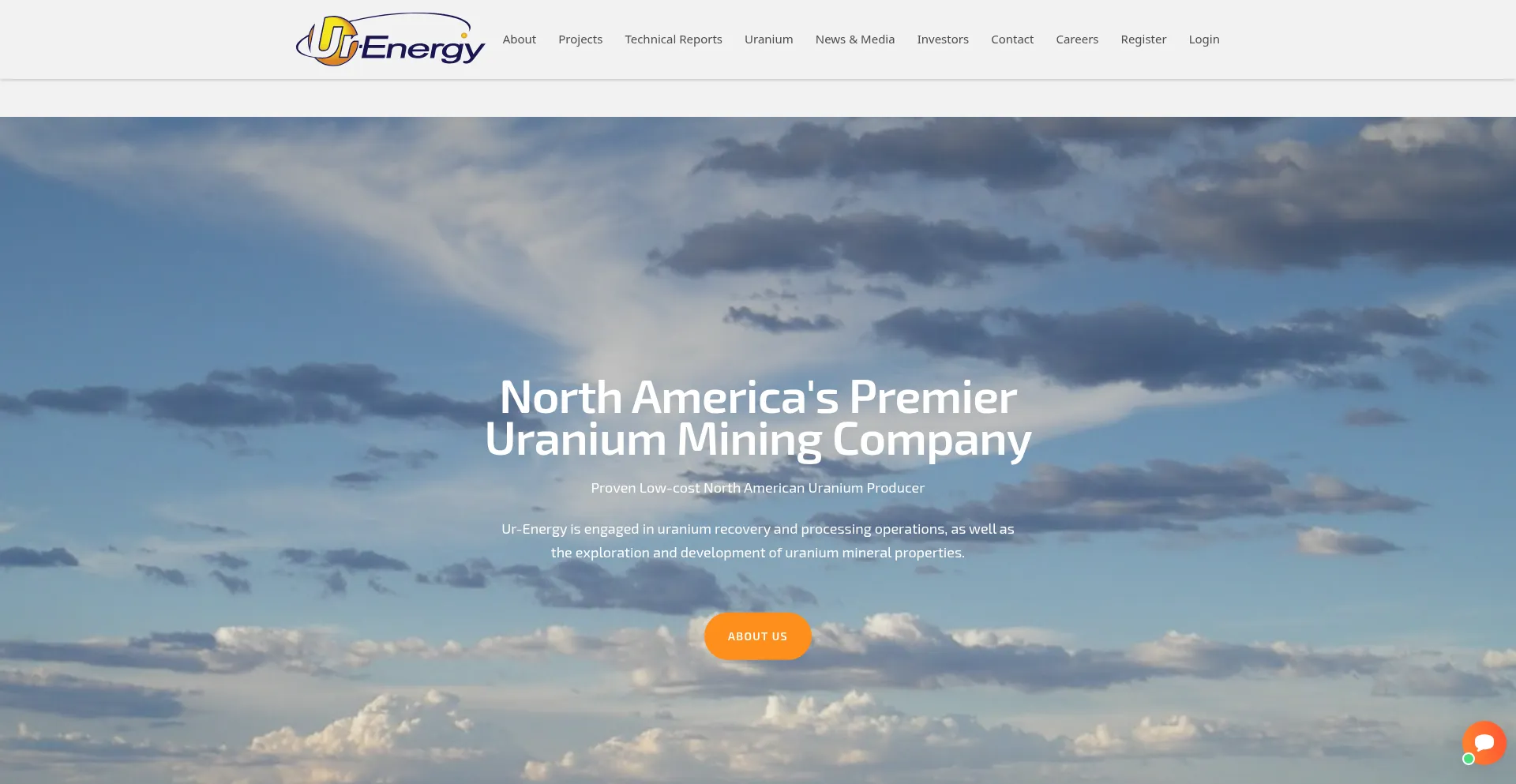 Website screenshot of Ur-energies.com