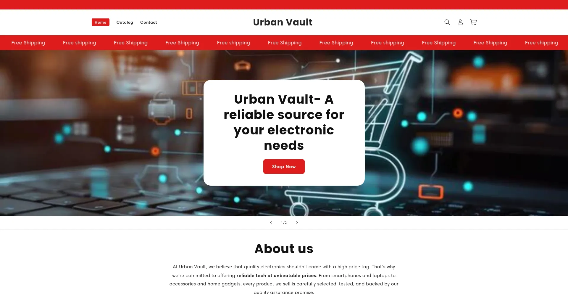 Website screenshot of Urban.com.im
