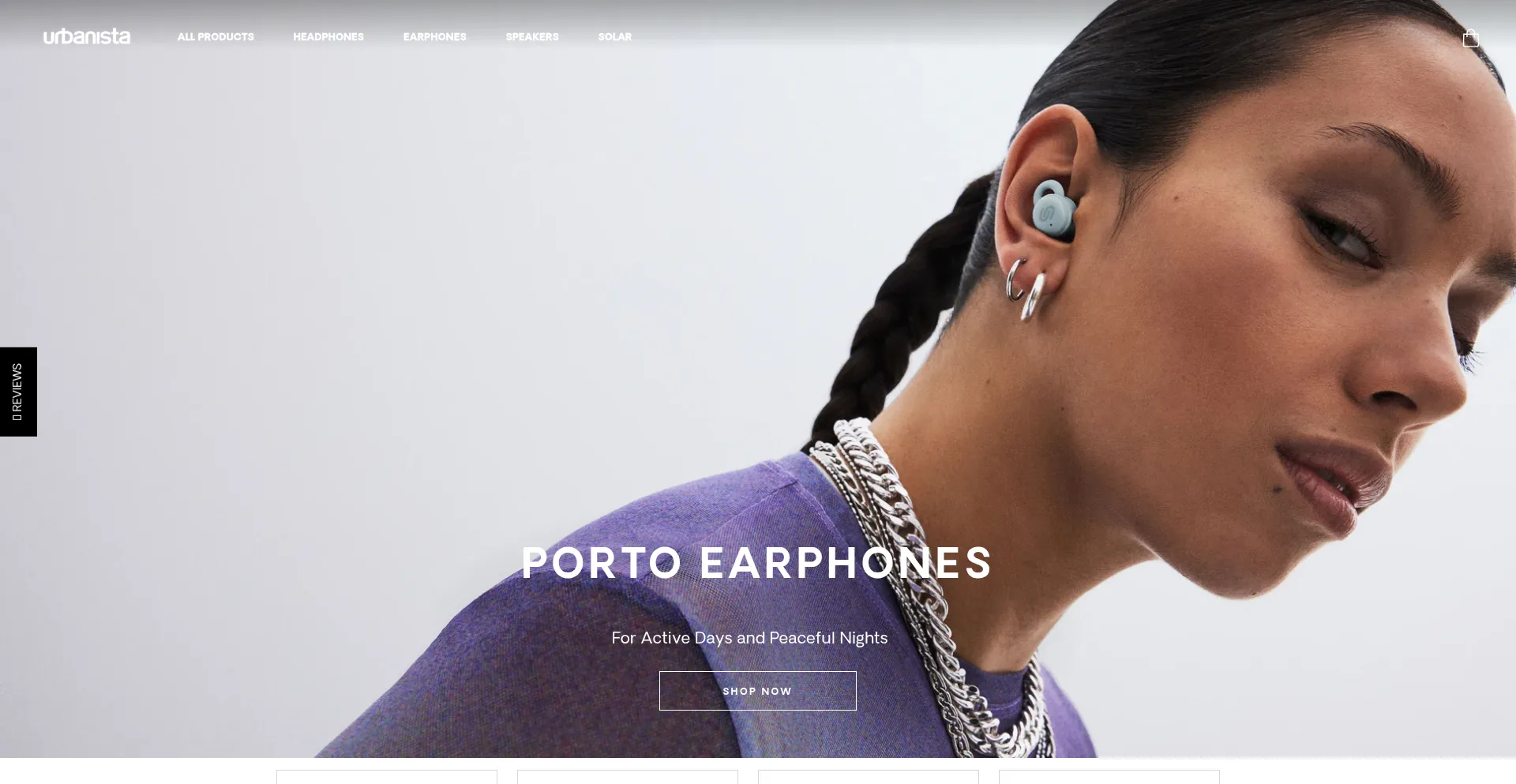 Website screenshot of Urbanista.com