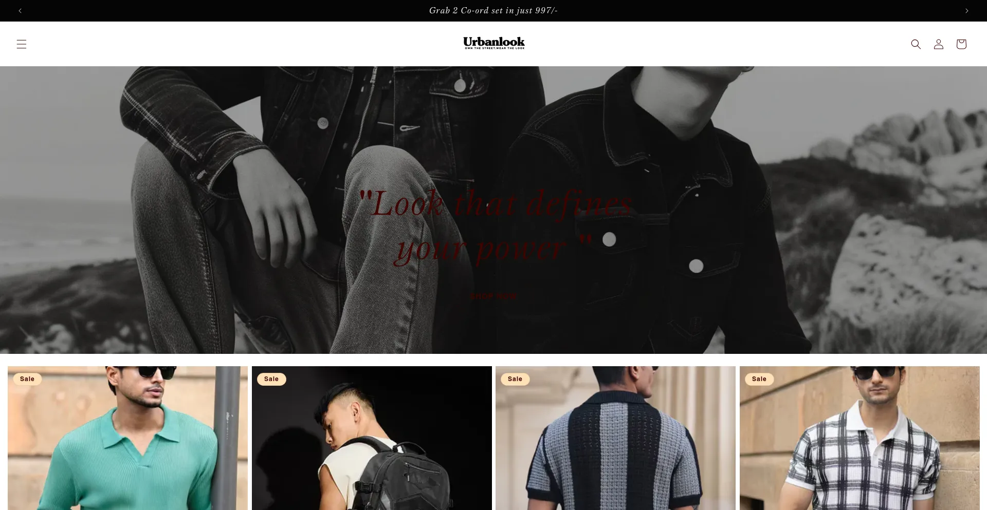 Website screenshot of Urbanluk.shop
