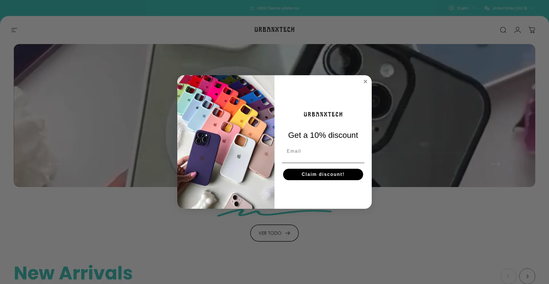 Website screenshot of Urbanxtech.com