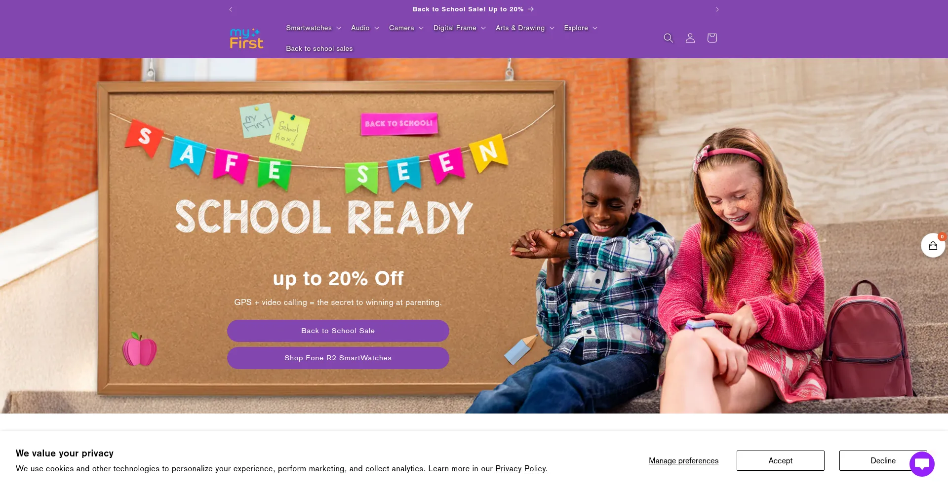Website screenshot of Us.myfirst.tech