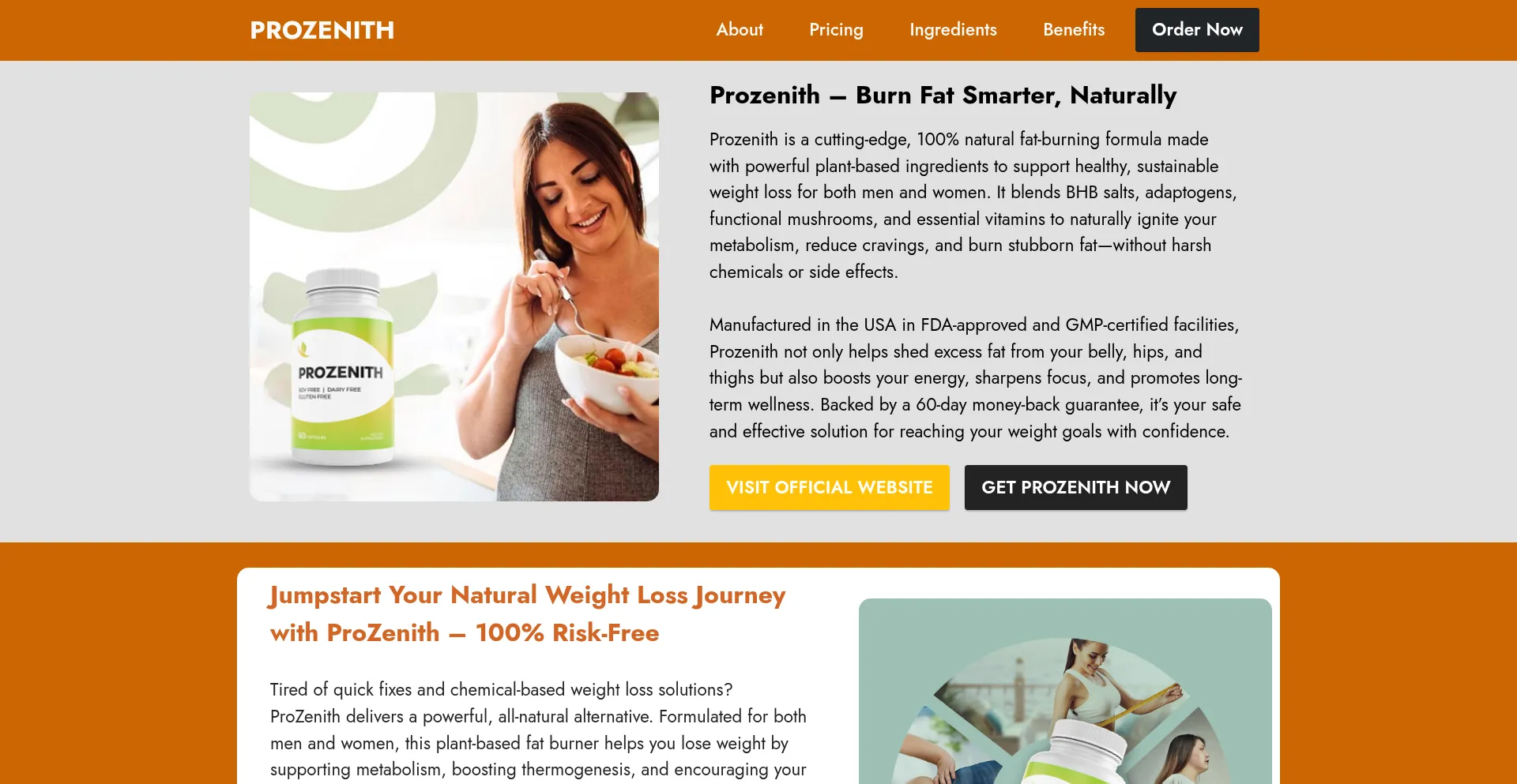 Website screenshot of Us-en-us-prozenith.com