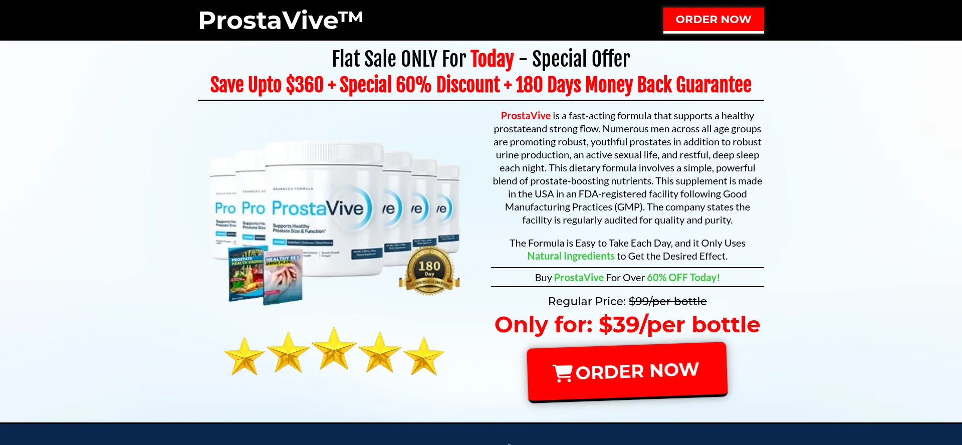 Website screenshot of Us-prostavibe.com