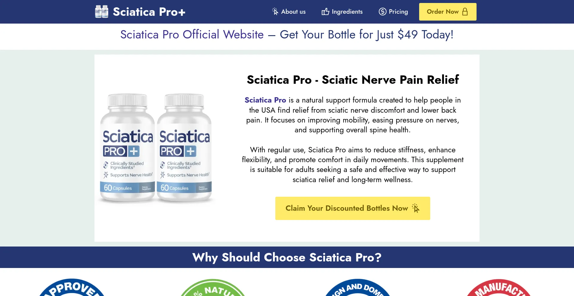 Us-us--sciaticapro.com Screenshot
