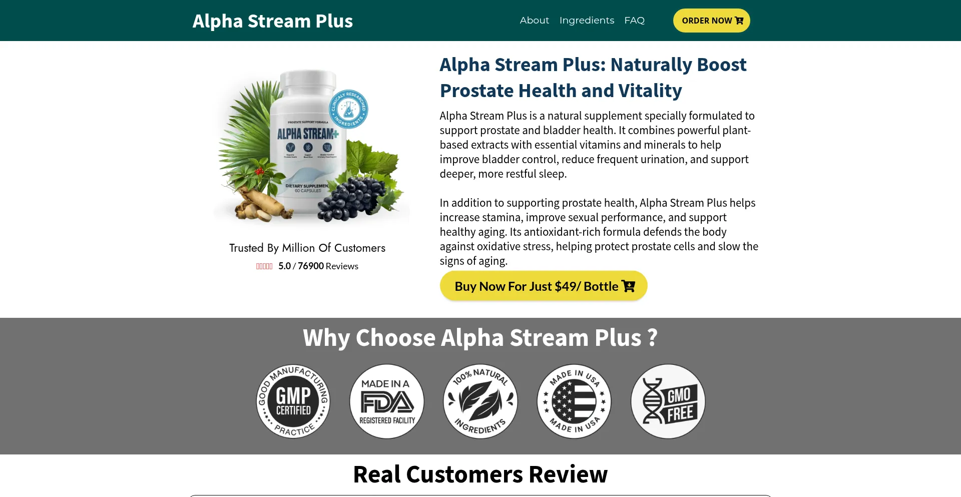 Website screenshot of Us-us-alphastreamplus.us