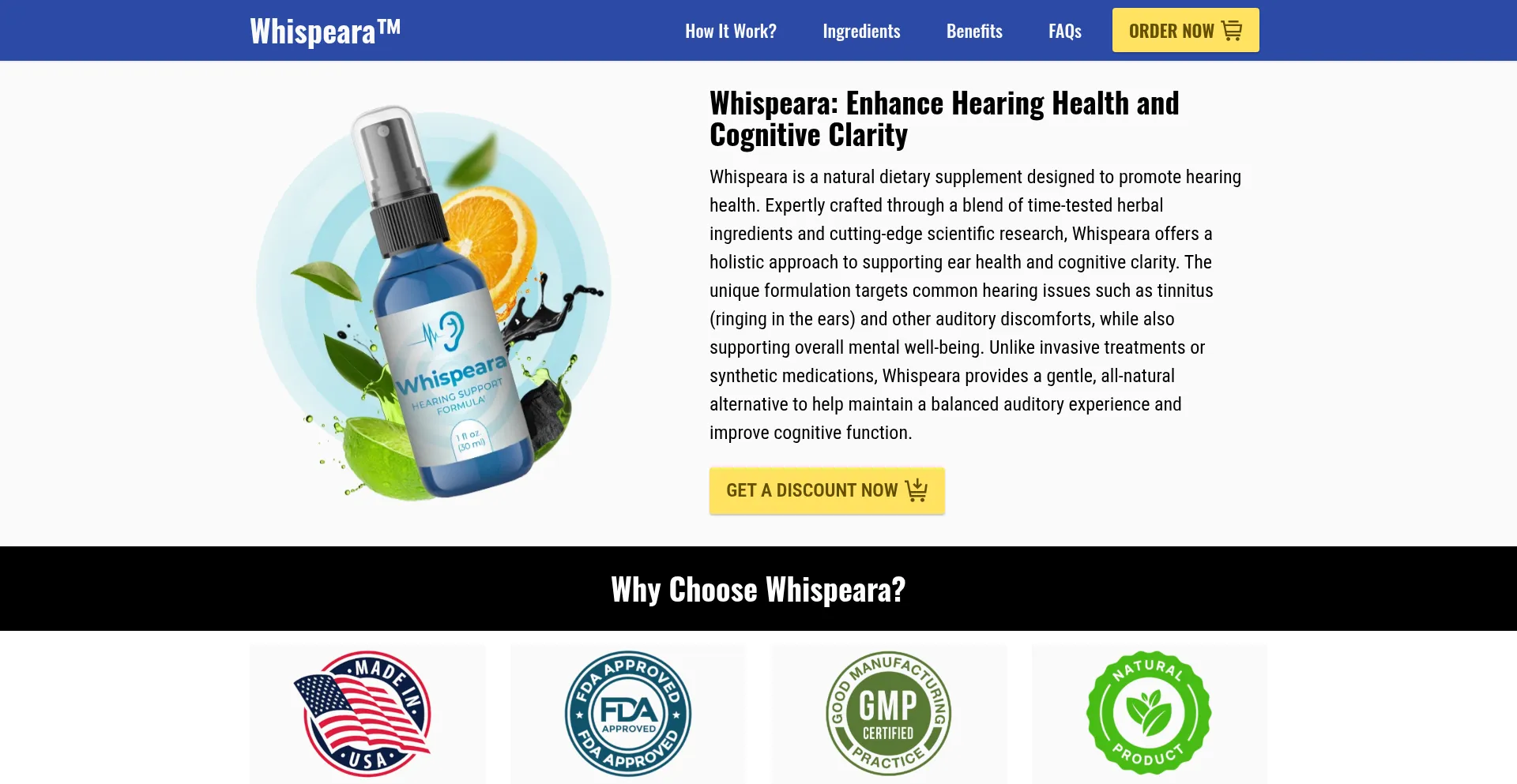 Website screenshot of Us-wispeara.com
