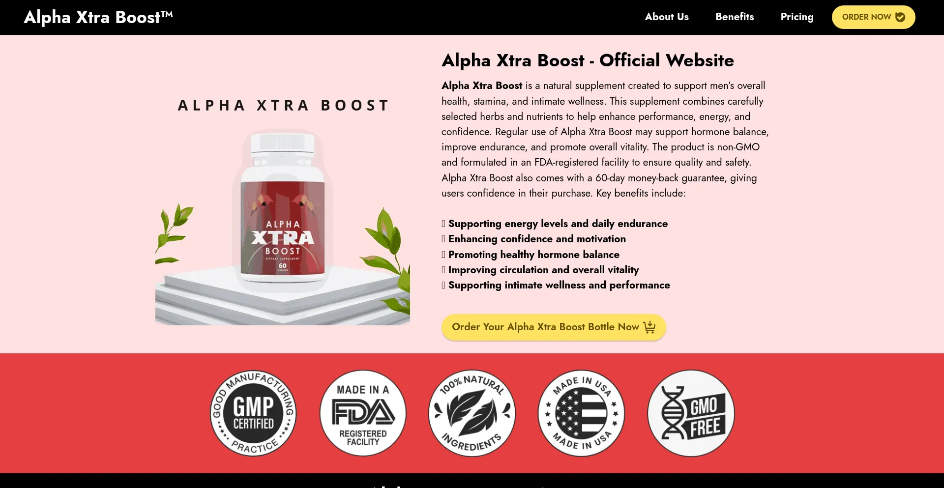 ¿És Seguro y Confiable Usa-alphaxtraboost.us?
