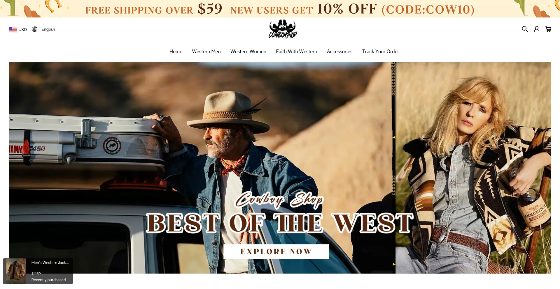 ¿És Seguro y Confiable Usacowboyshop.com?