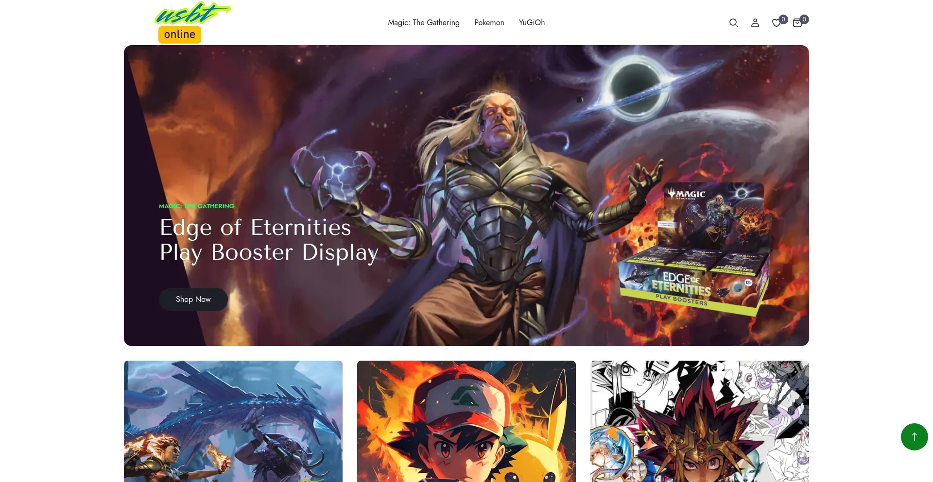 Website screenshot of Usbtonline.com