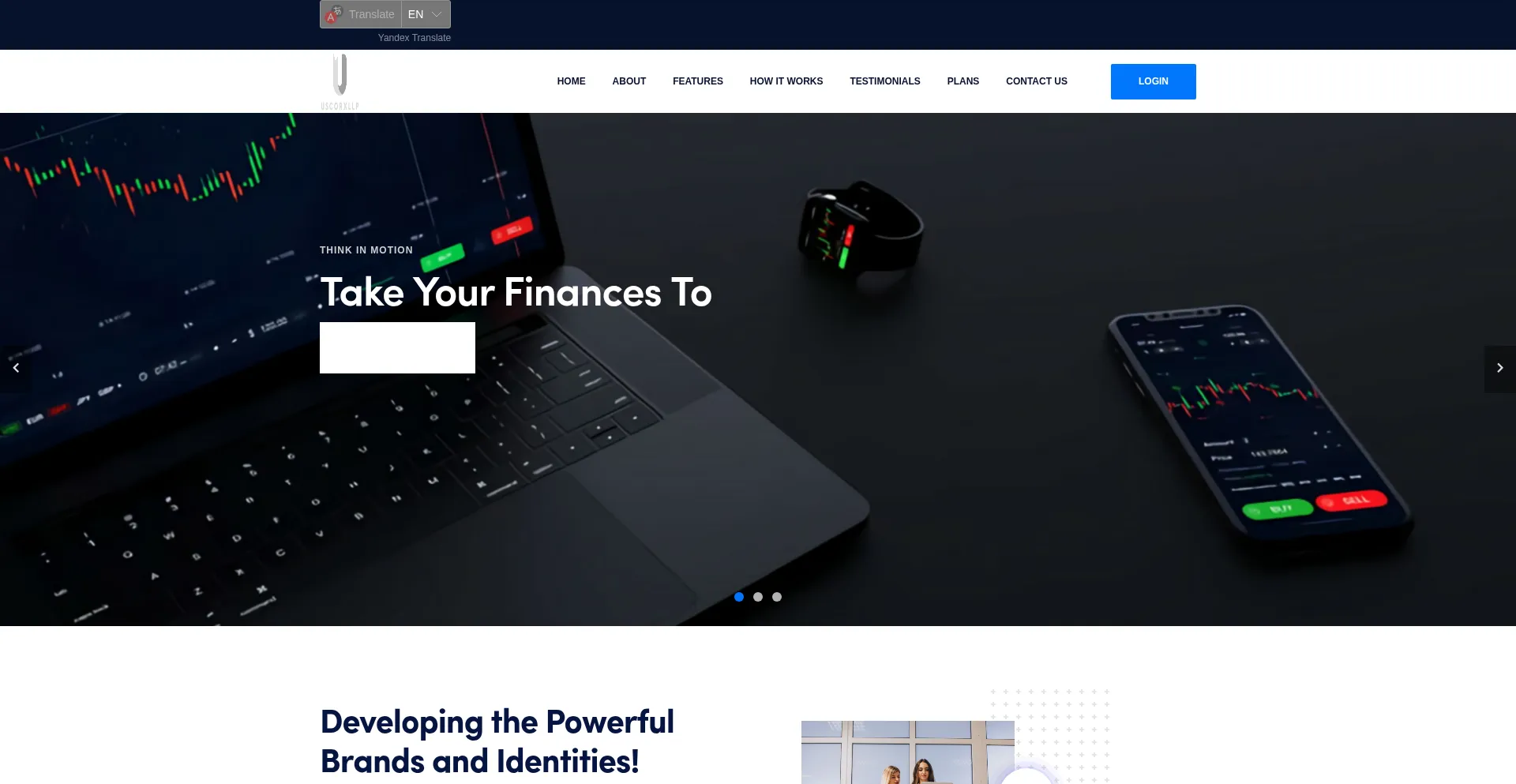 Website screenshot of Uscorxllp.com