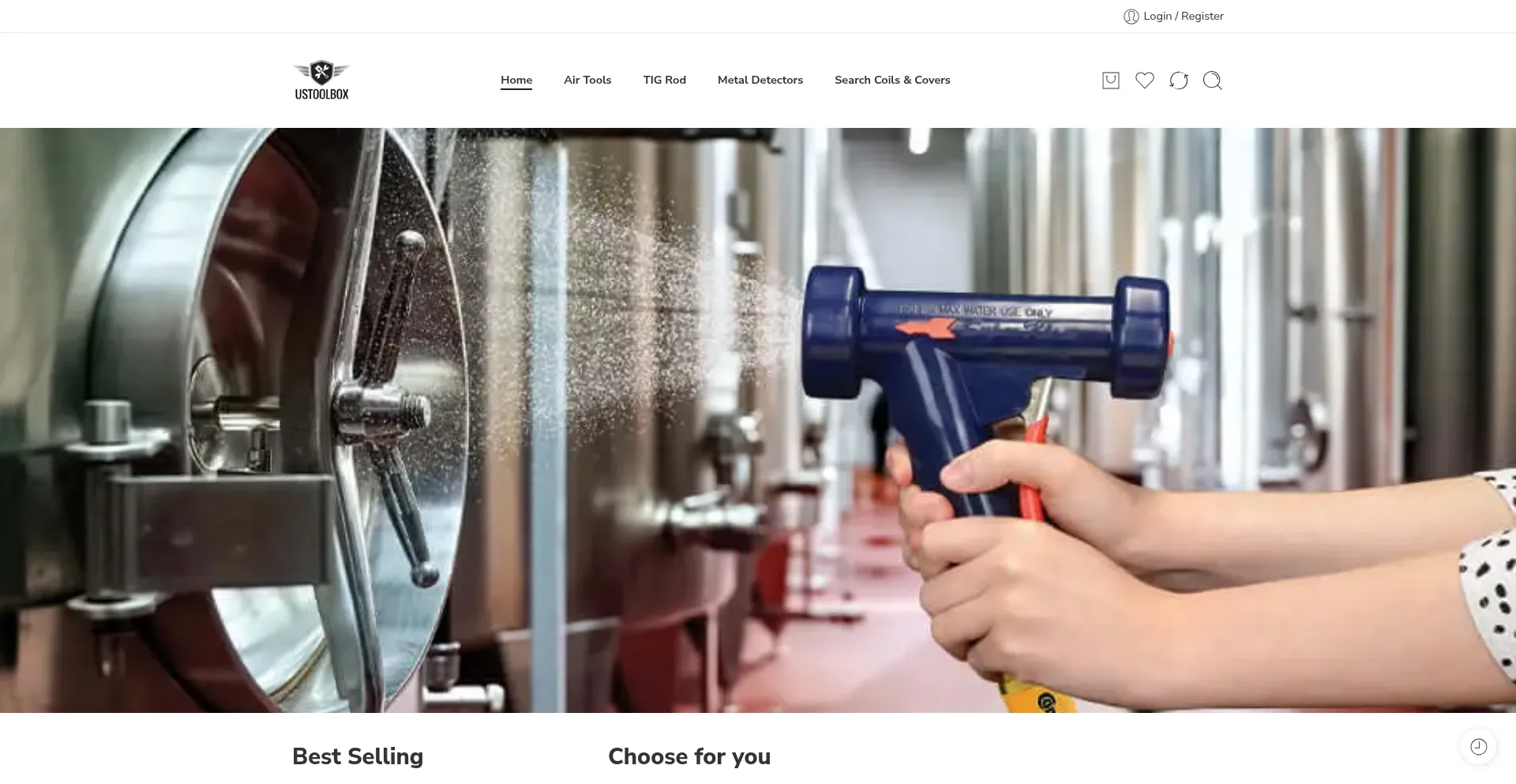 Website screenshot of Ustoolbox.com