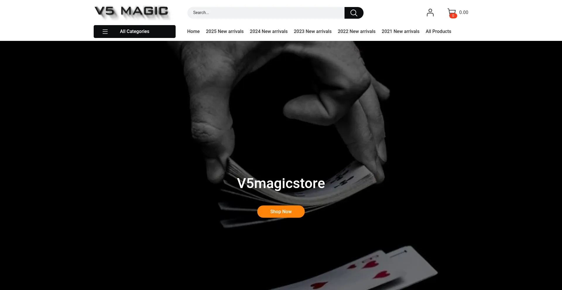 V5magicstore.com Screenshot