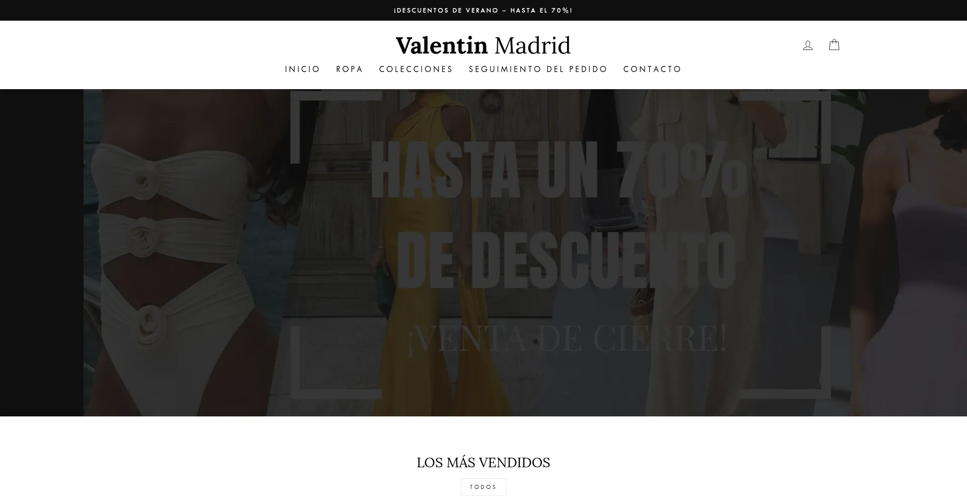 Website screenshot of Valentin-madrid.com