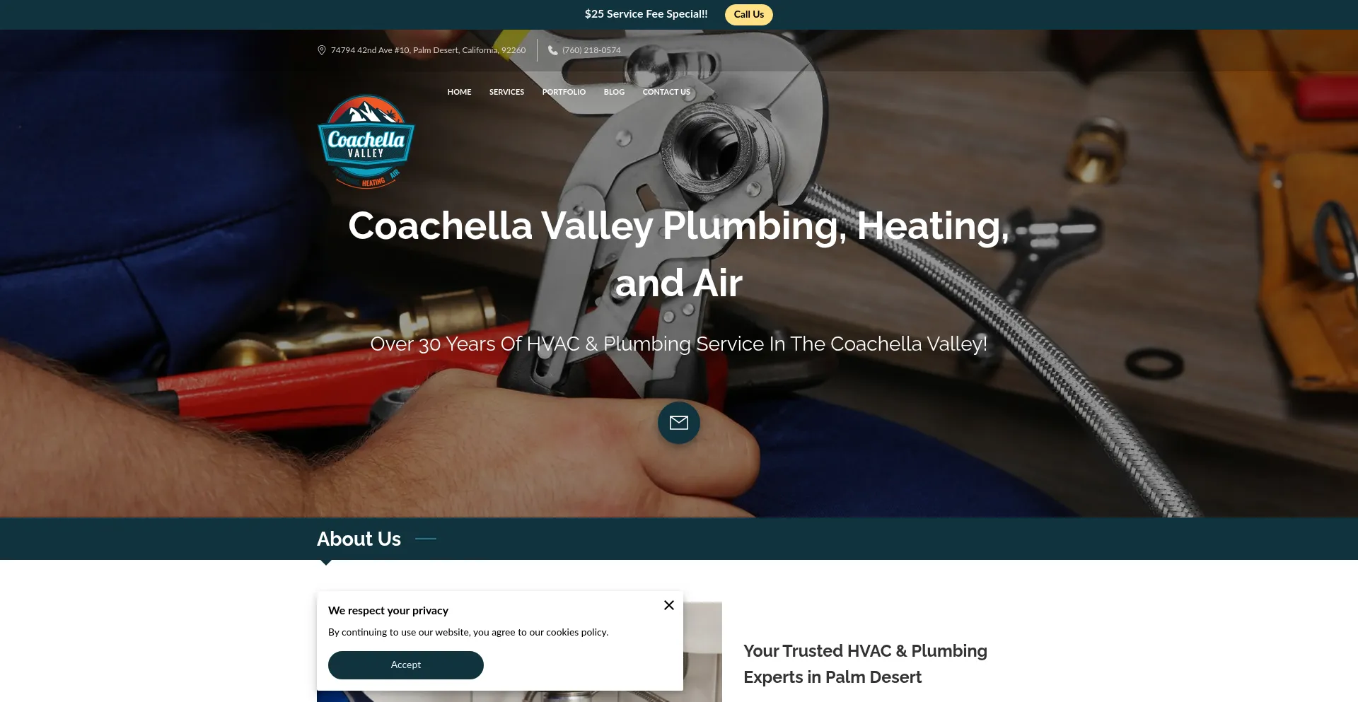 Website screenshot of Valleysbesthvac.com